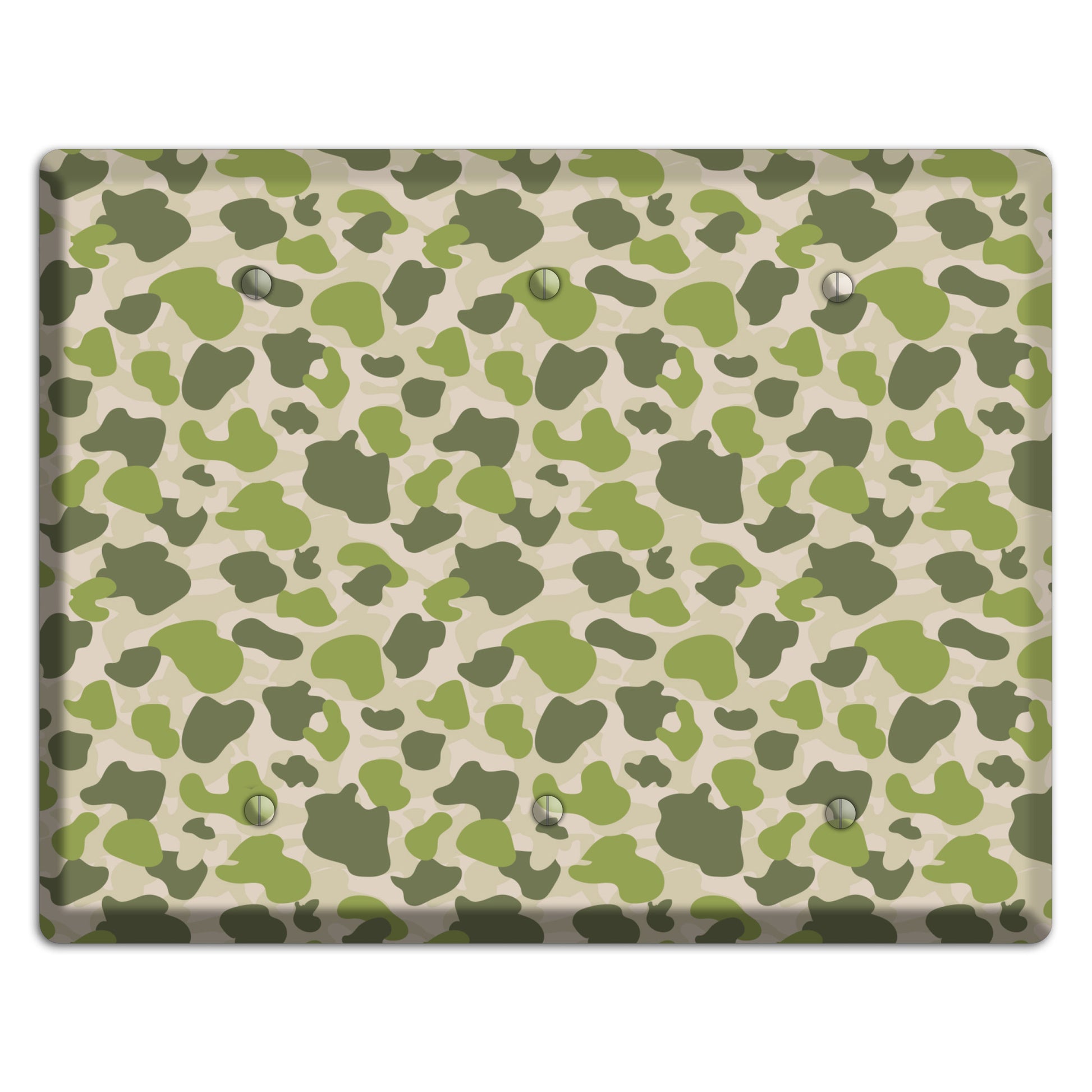 Jungle Green Parachute Camo 3 Blank Wallplate