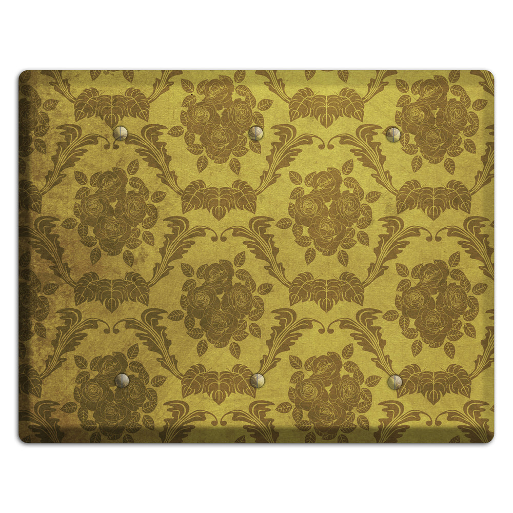Pesto Vintage Rose Damask 3 Blank Wallplate