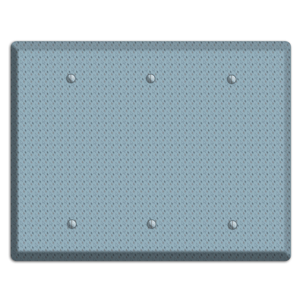 Blue Tiny Trees 3 Blank Wallplate