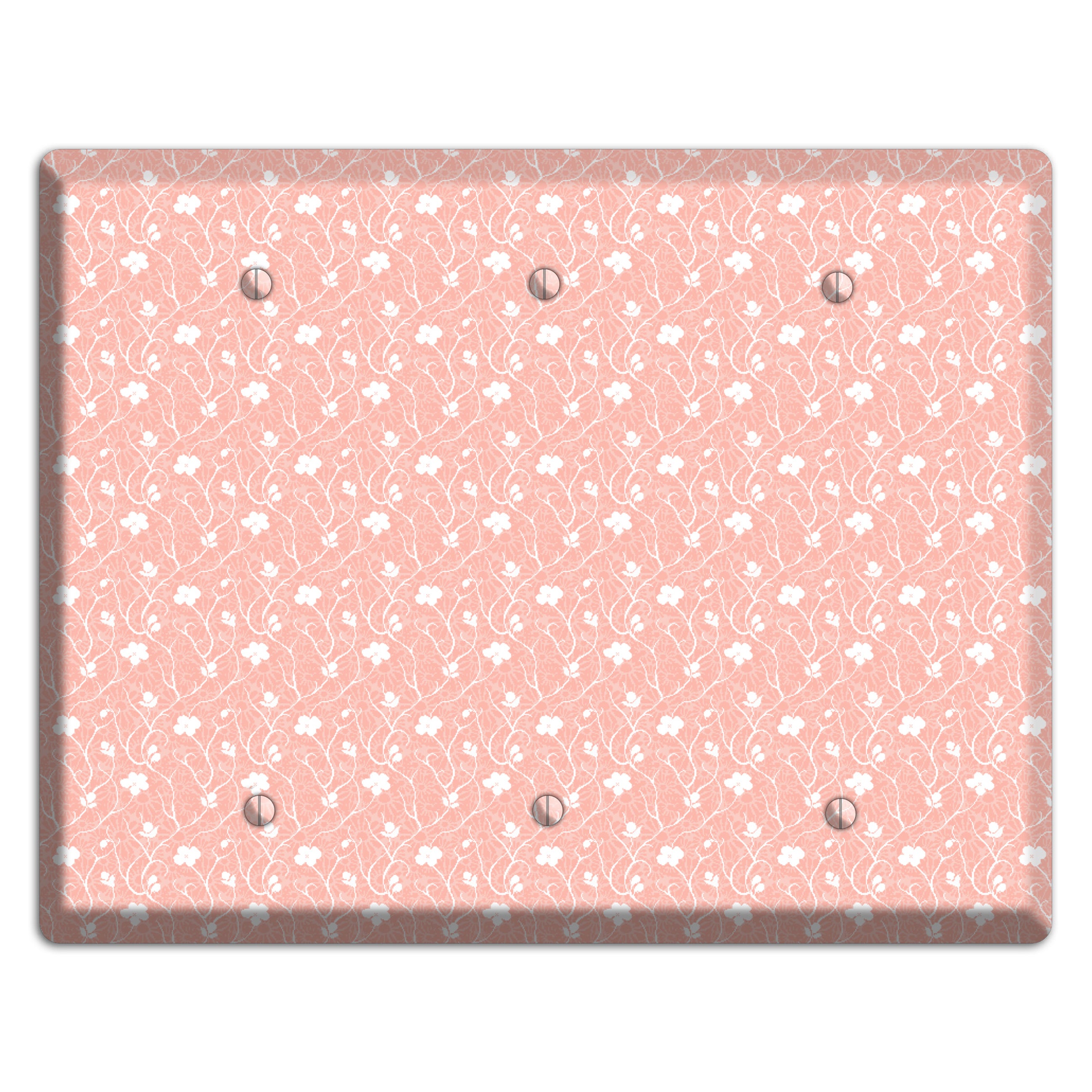 Salmon Sprig 3 Blank Wallplate