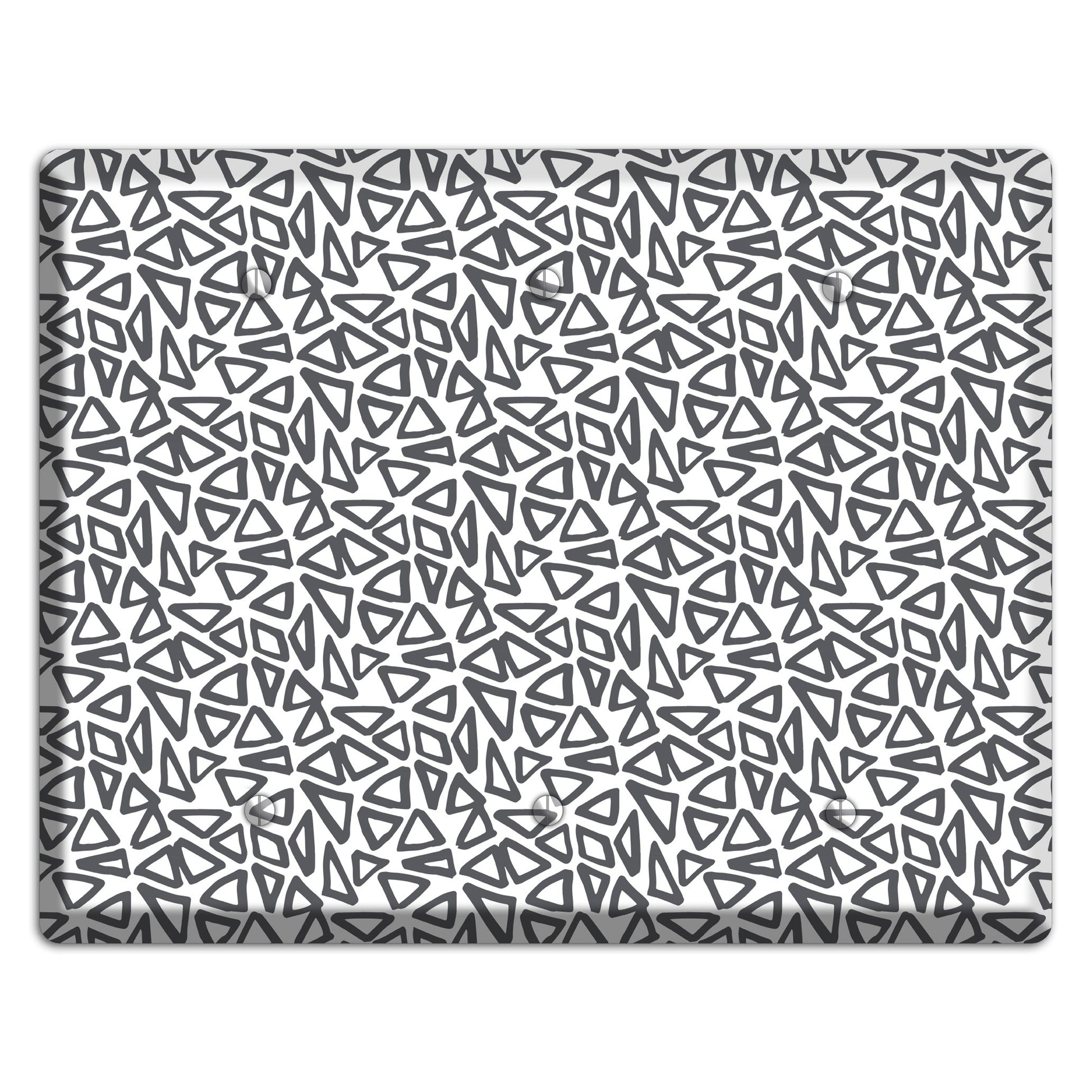 Abstract 3 3 Blank Wallplate