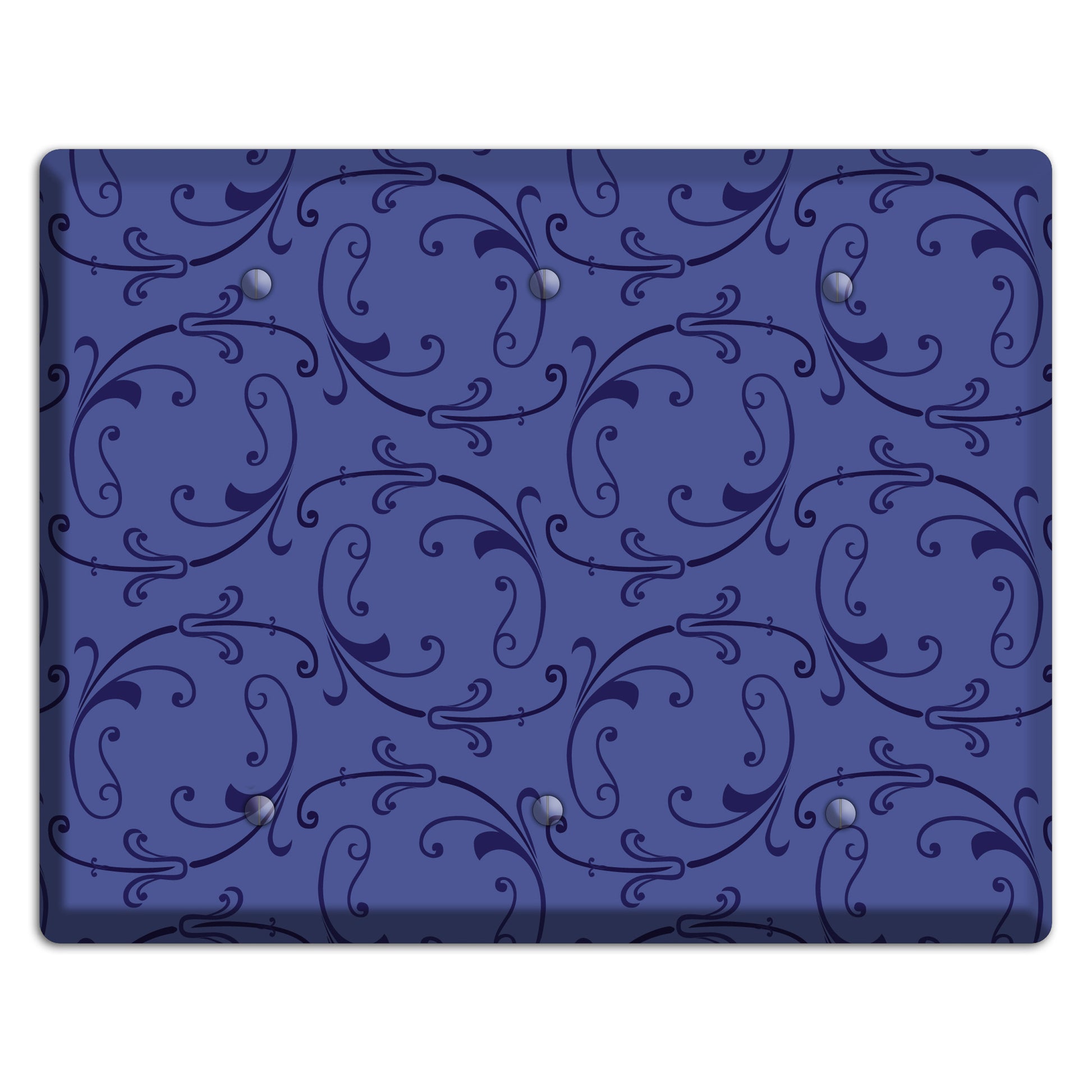 Green and Brown Argyle 3 Blank Wallplate