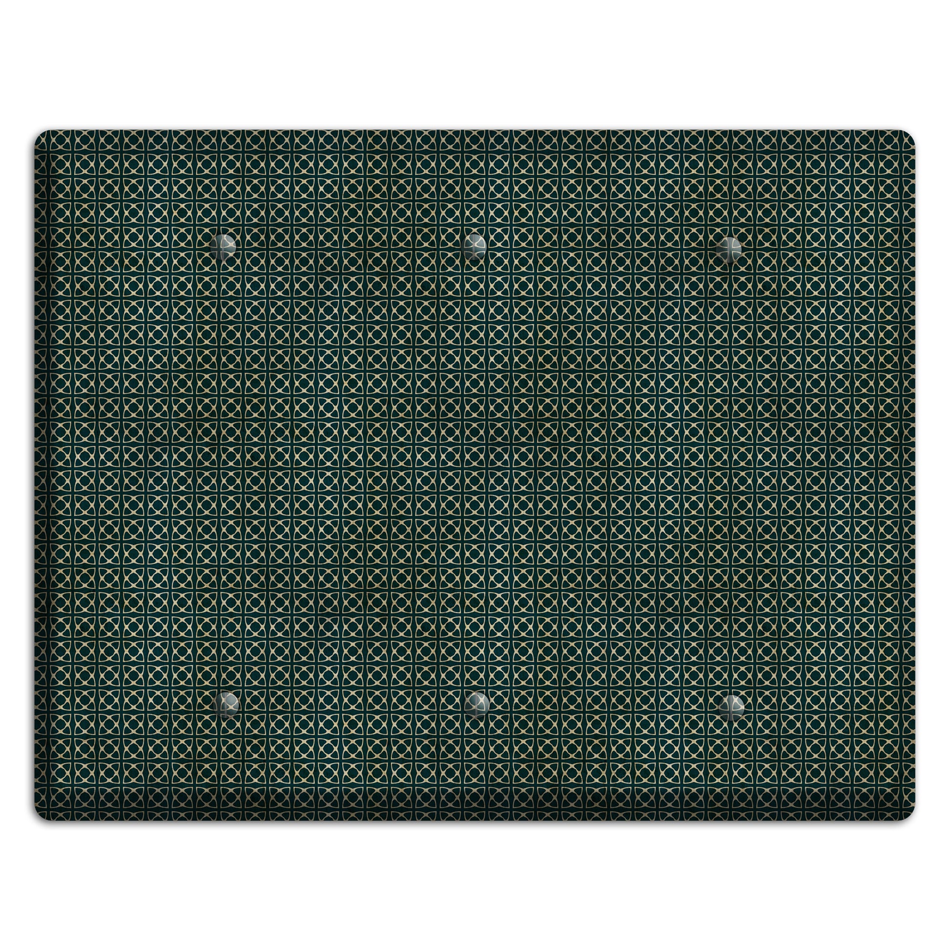 Dark Green Grunge Tiny Tiled Tapestry 5 3 Blank Wallplate