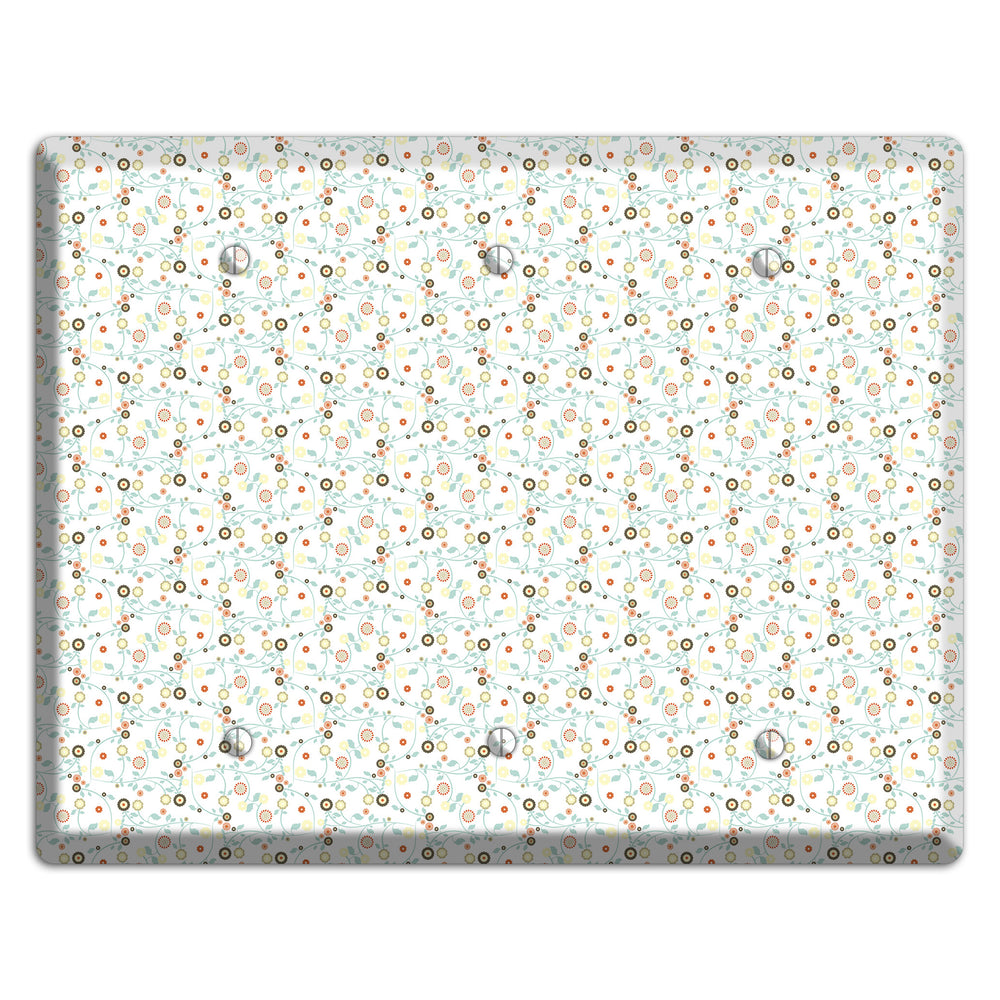 Small Cute Flowers 3 Blank Wallplate