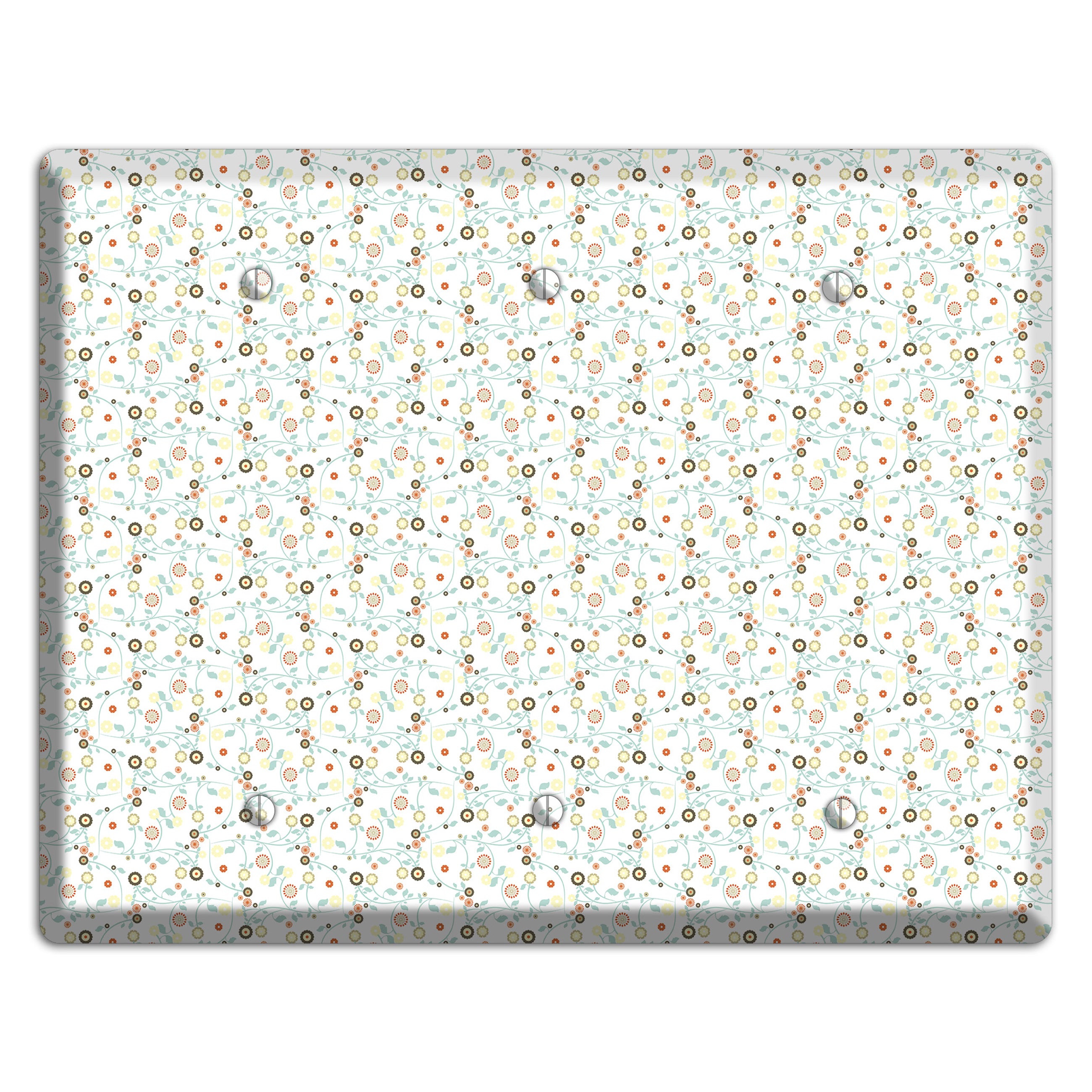 Small Cute Flowers 3 Blank Wallplate