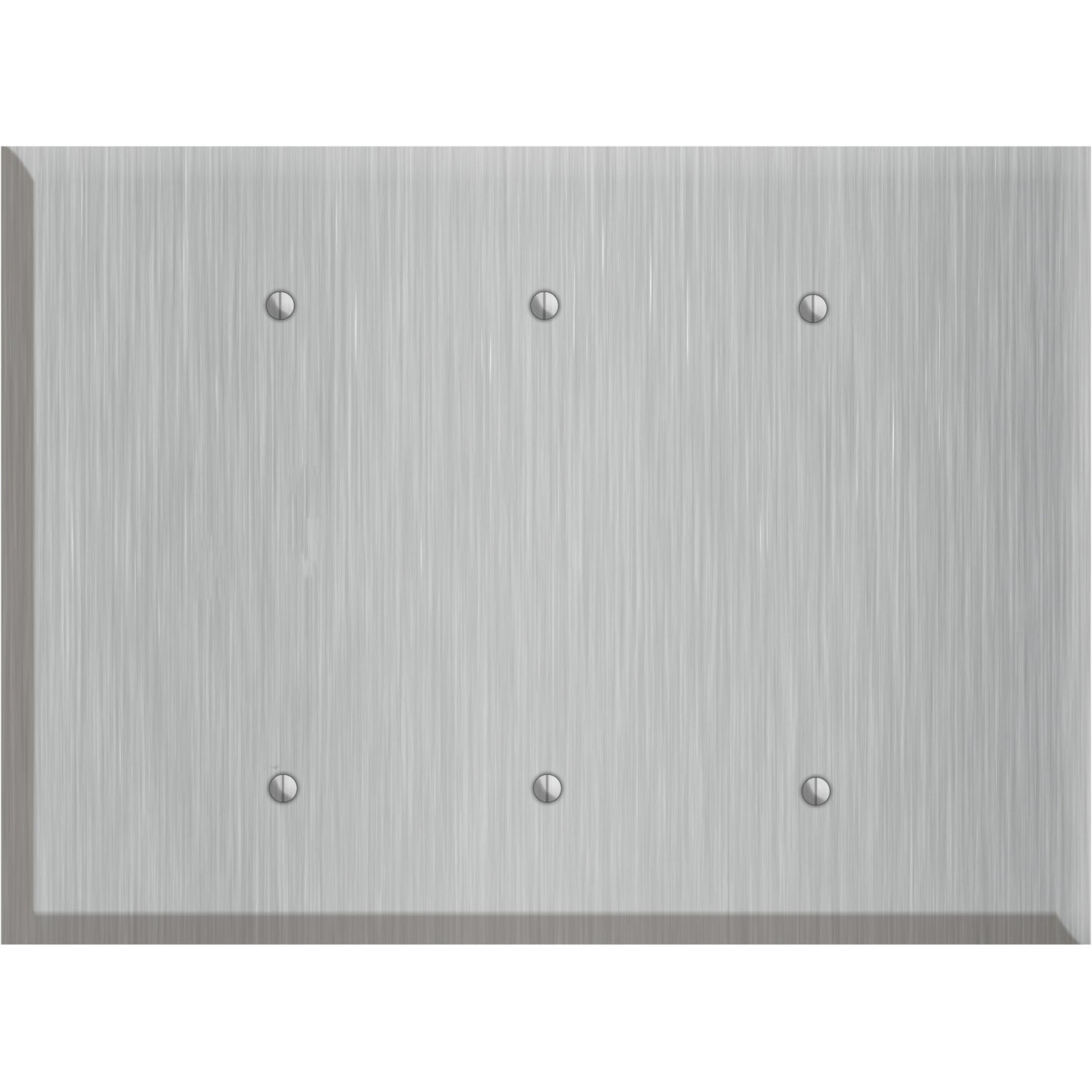 Oversized Discontinued Stainless Steel 3 Blank Wallplate