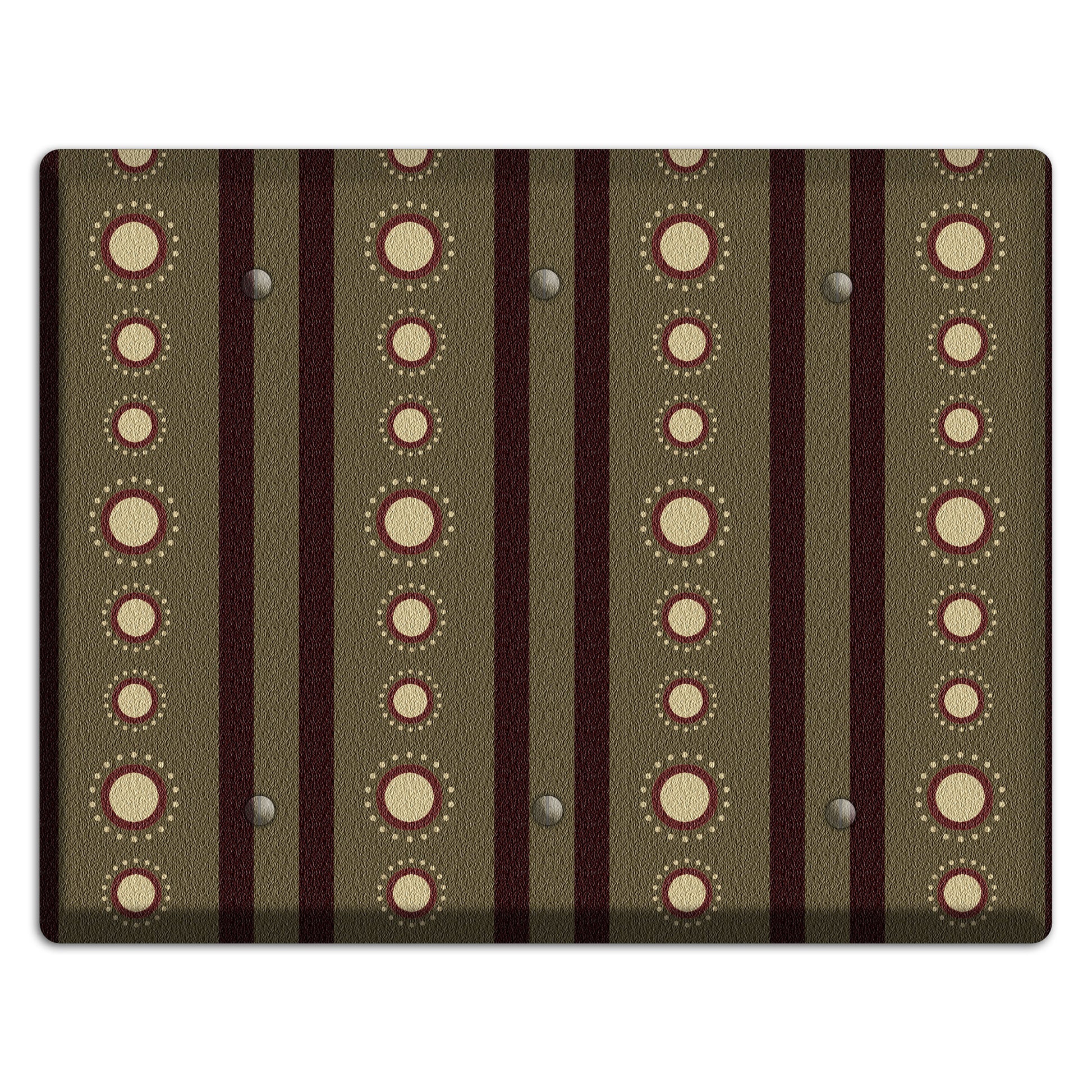 Multi Brown Suzani 3 Blank Wallplate