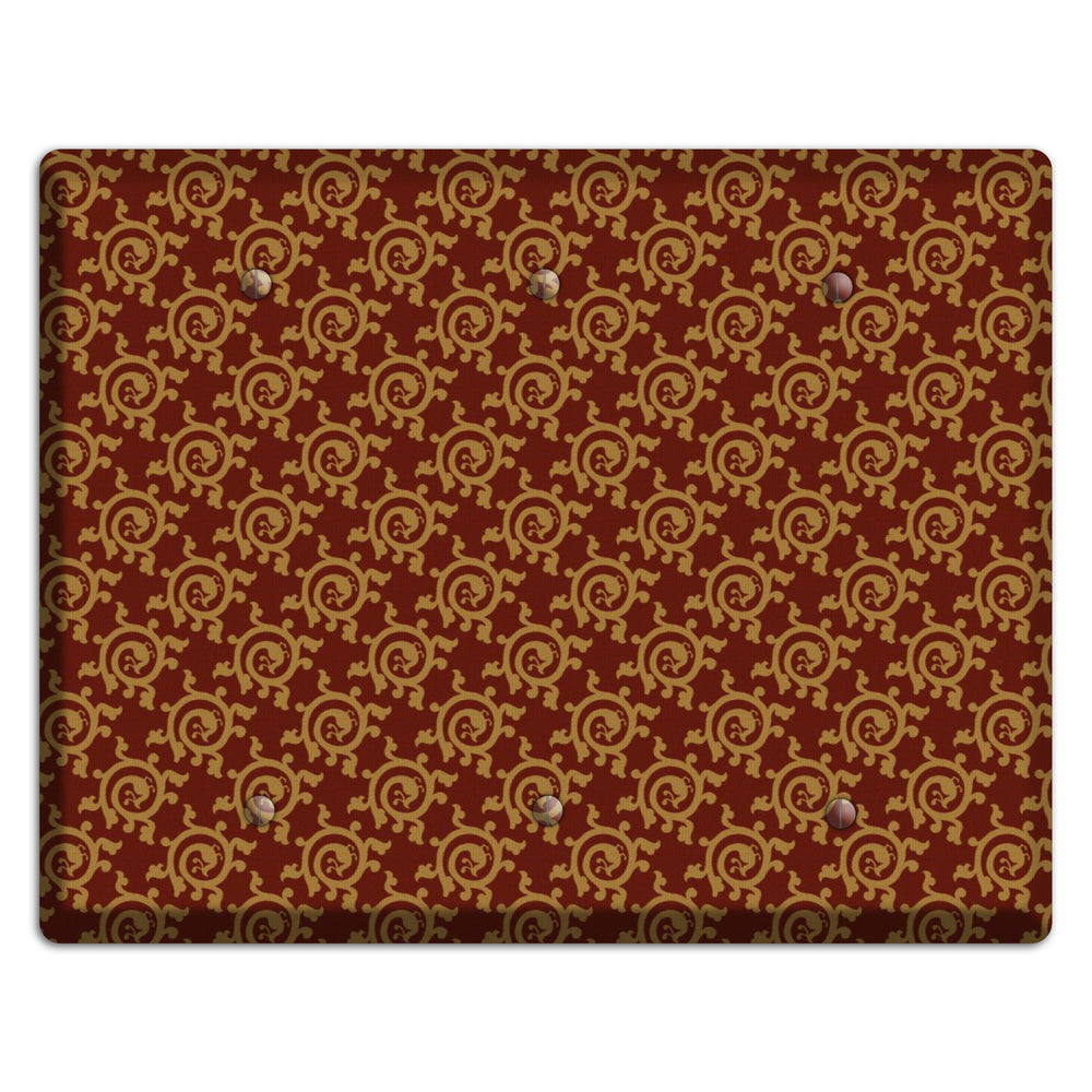 Asian Swirl Pattern 3 Blank Wallplate