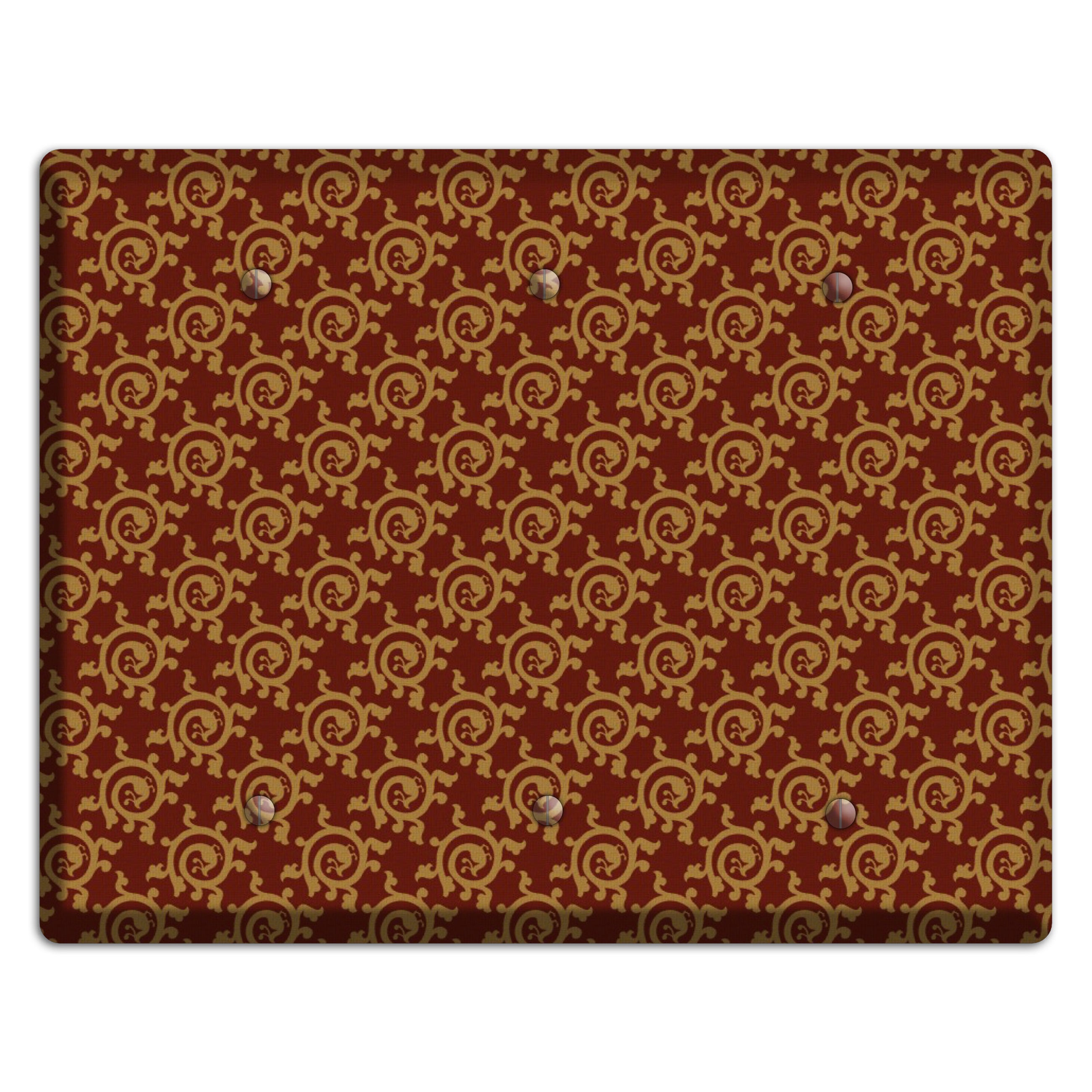 Asian Swirl Pattern 3 Blank Wallplate