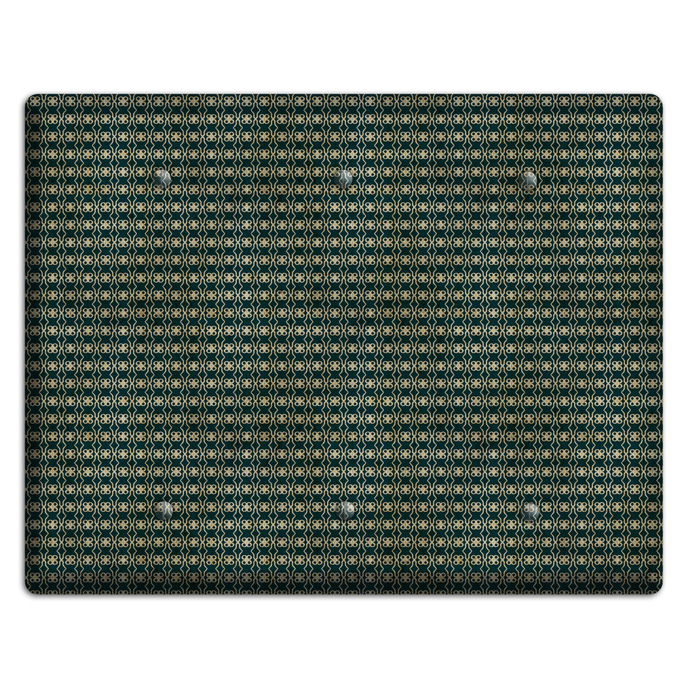Dark Green Grunge Tiny Tiled Tapestry 2 3 Blank Wallplate