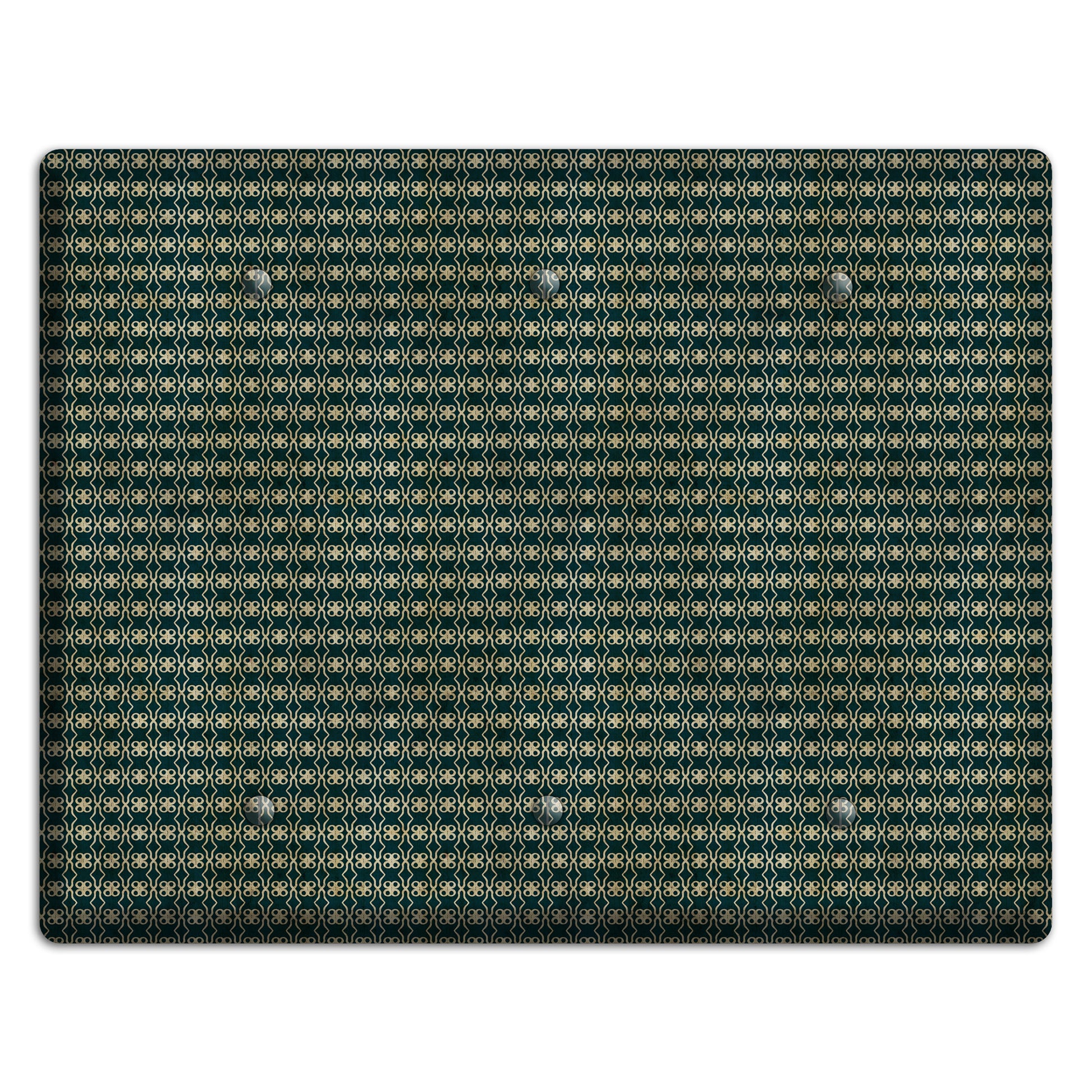 Dark Green Grunge Tiny Tiled Tapestry 2 3 Blank Wallplate