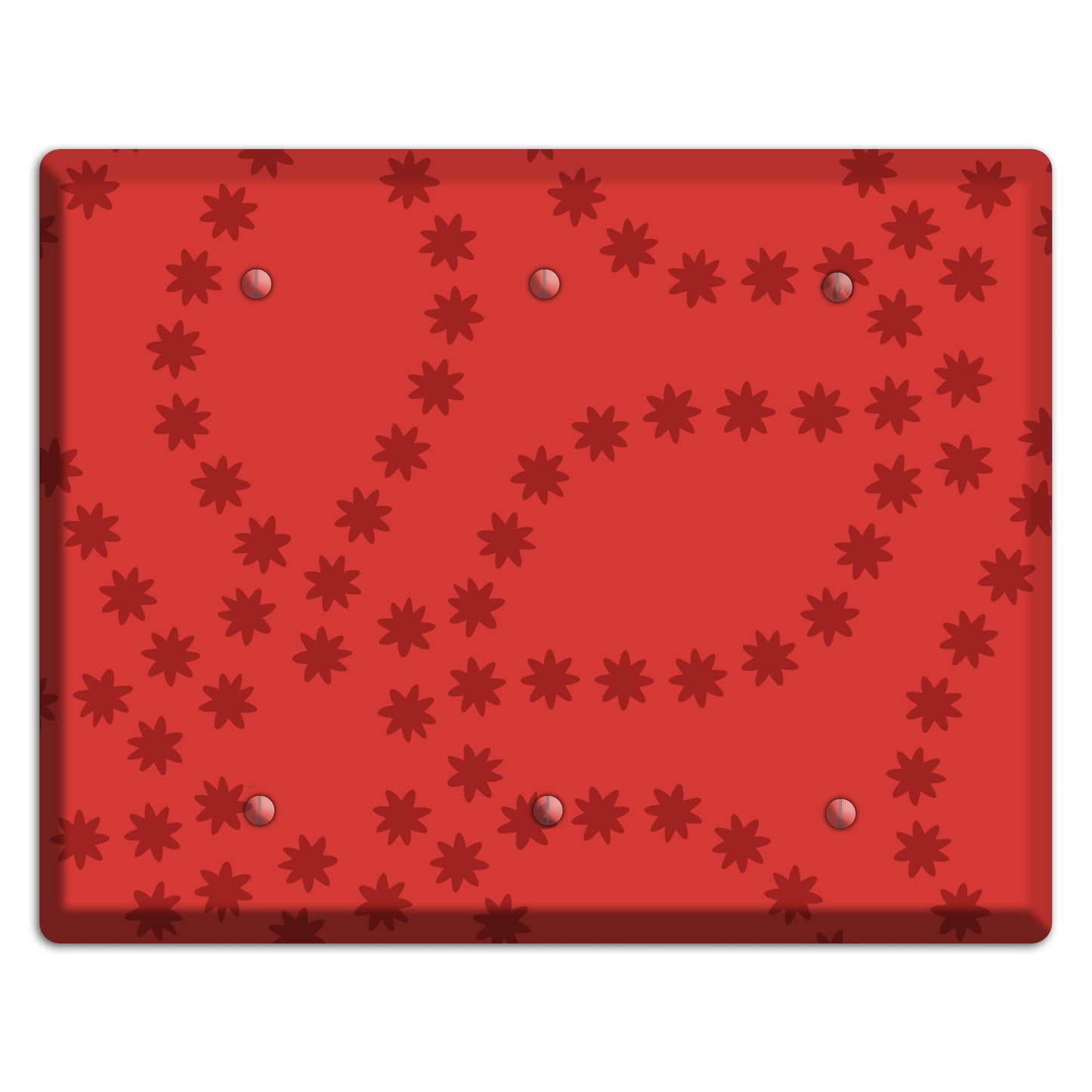 Multi Red Constellation 3 Blank Wallplate