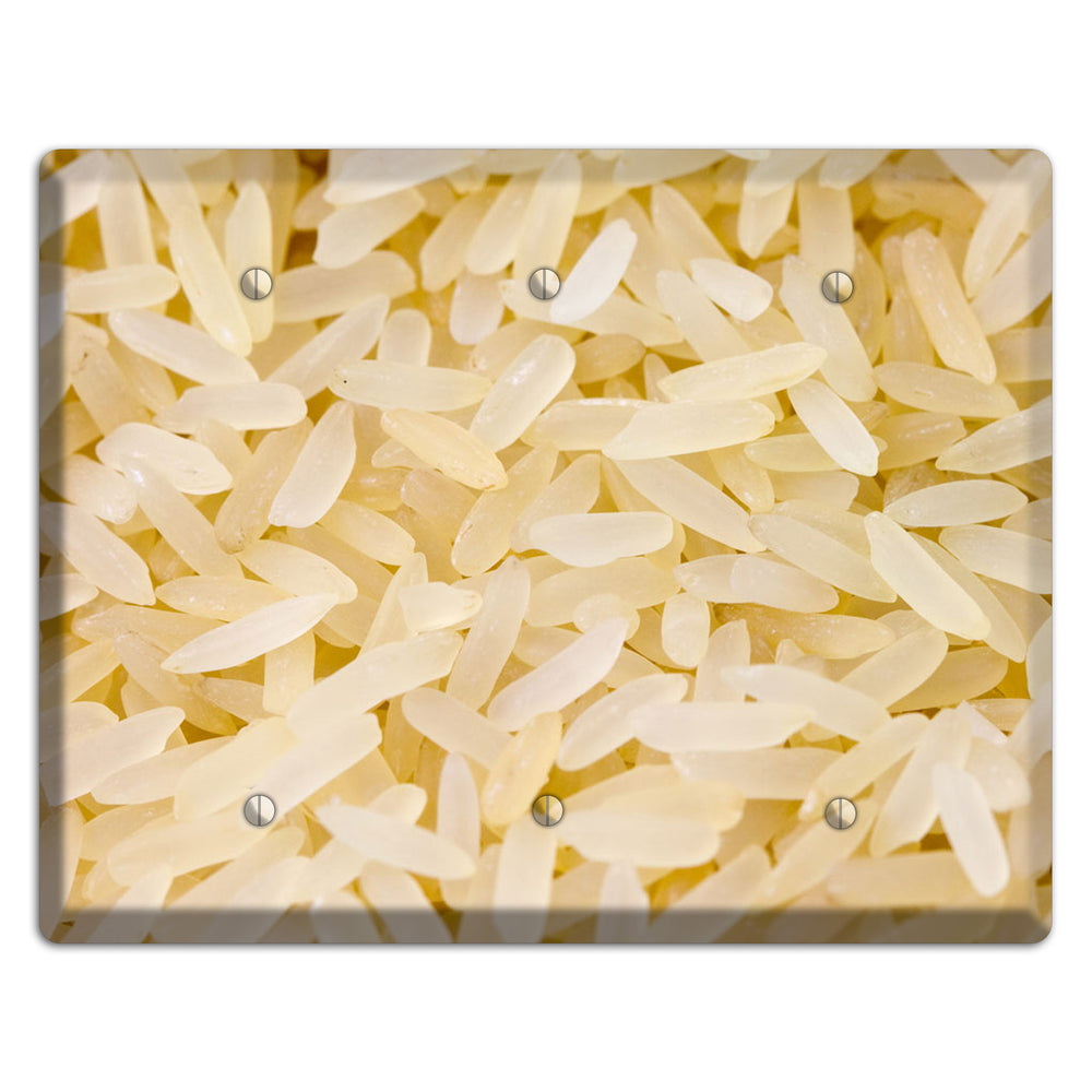 Rice 3 Blank Wallplate