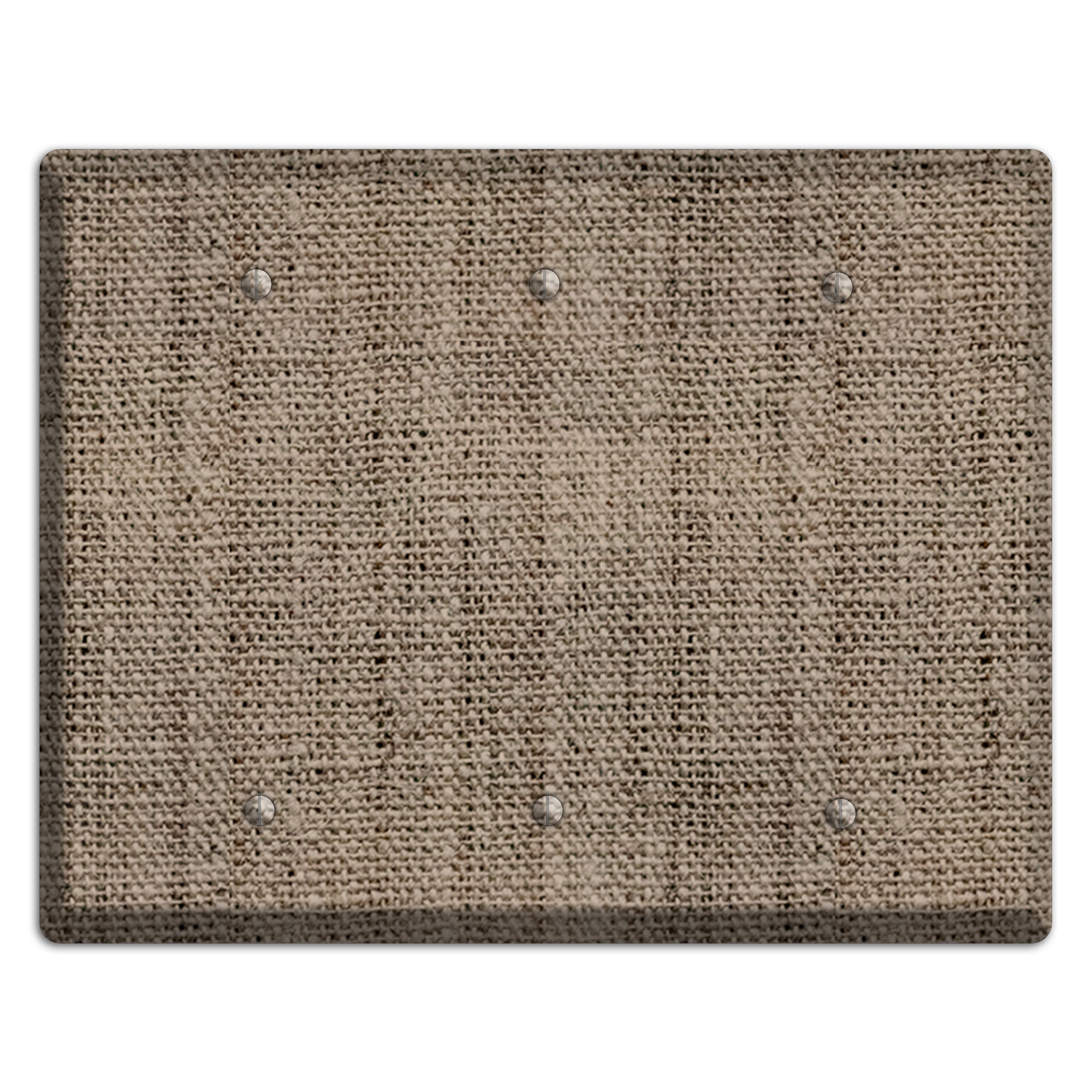 Sand Dune Burlap 3 Blank Wallplate