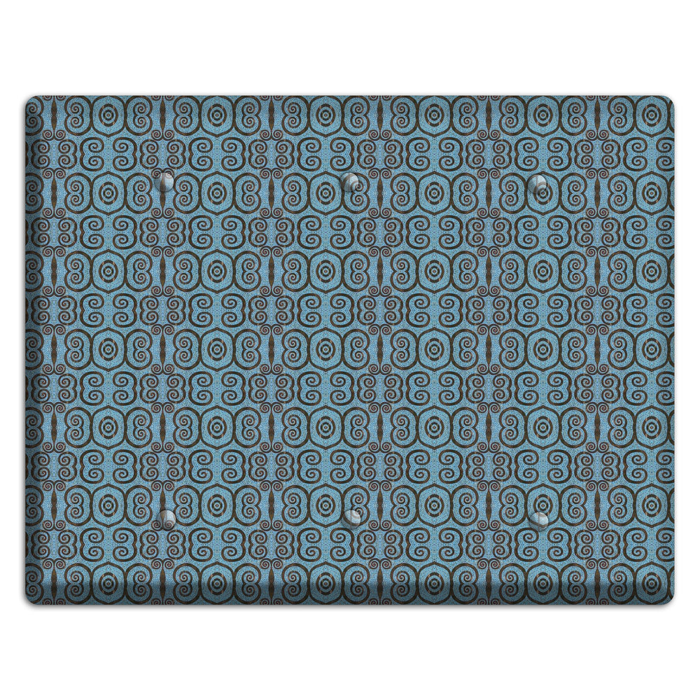 Blue Tapestry 3 Blank Wallplate