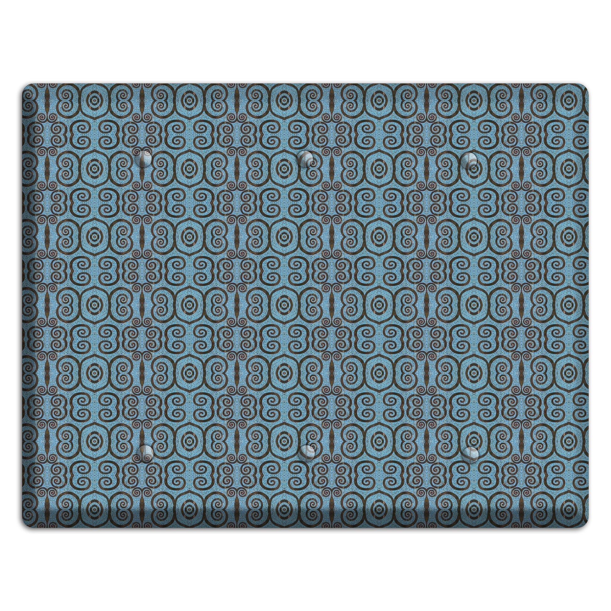Blue Tapestry 3 Blank Wallplate