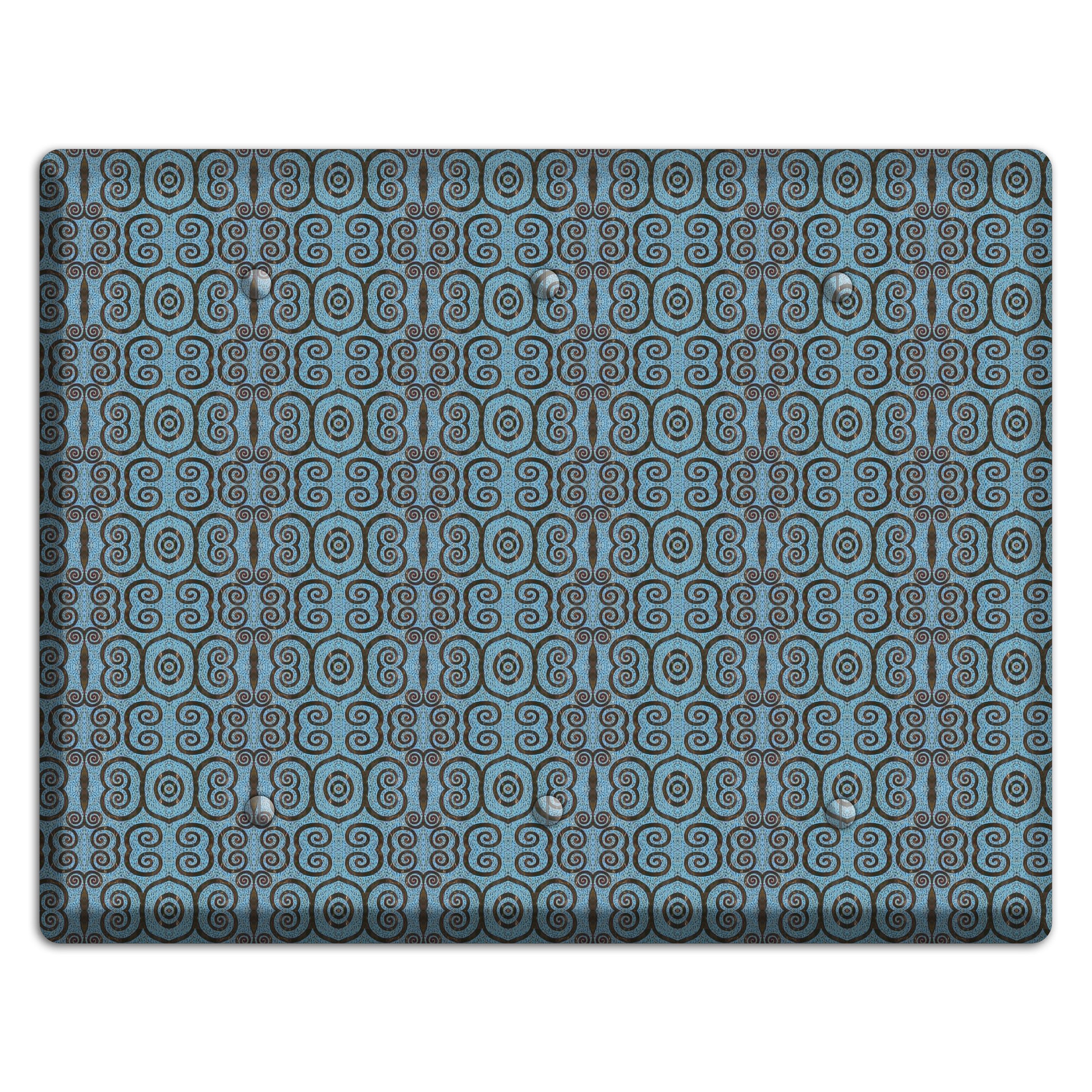 Blue Tapestry 3 Blank Wallplate