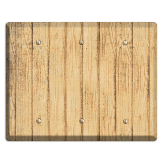Twine Weathered Wood 3 Blank Wallplate