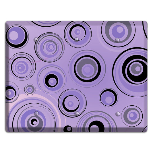 Lavender Circles 3 Blank Wallplate
