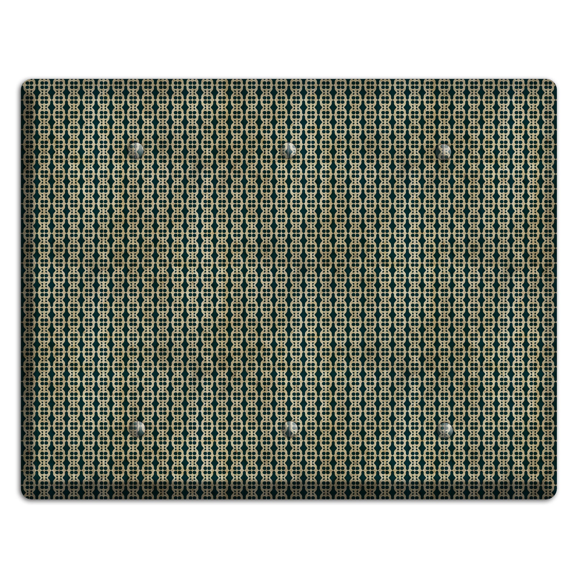 Dark Green Grunge Tiny Tiled Tapestry 3 3 Blank Wallplate