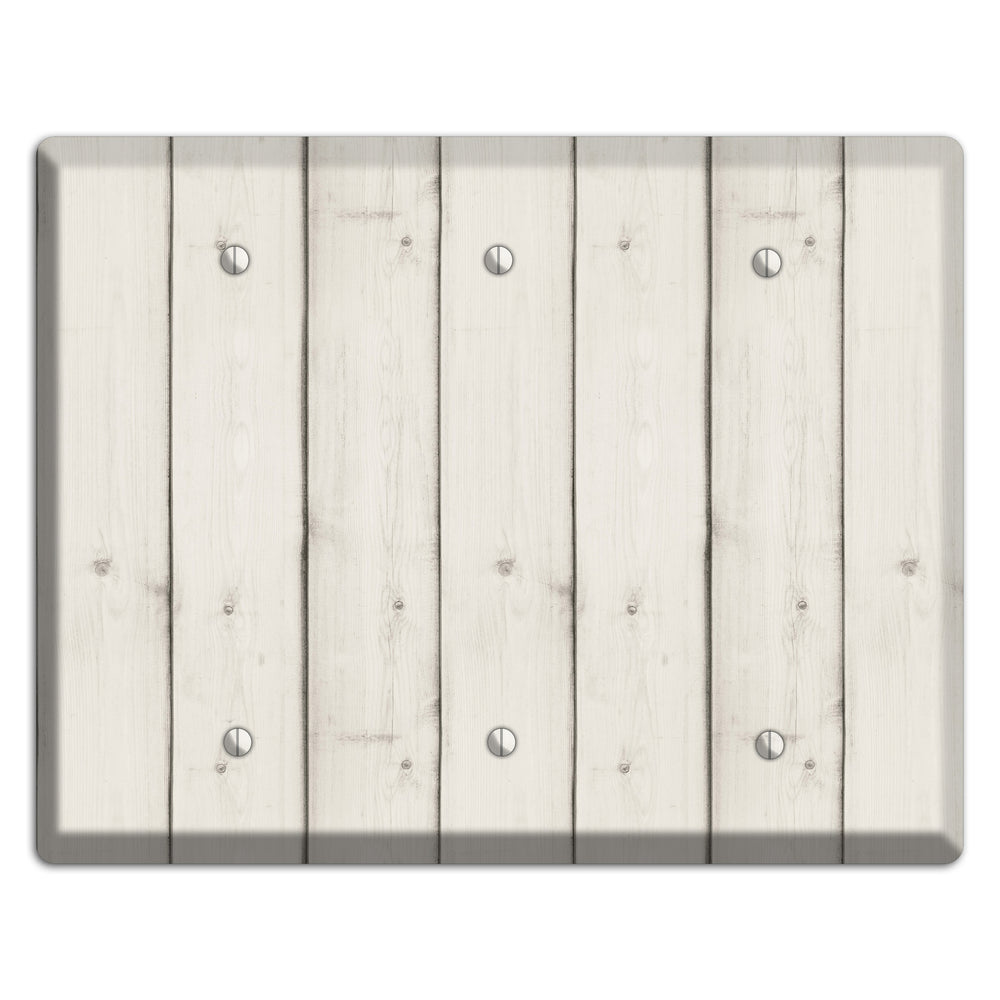 Satin Linen Antique 3 Blank Wallplate