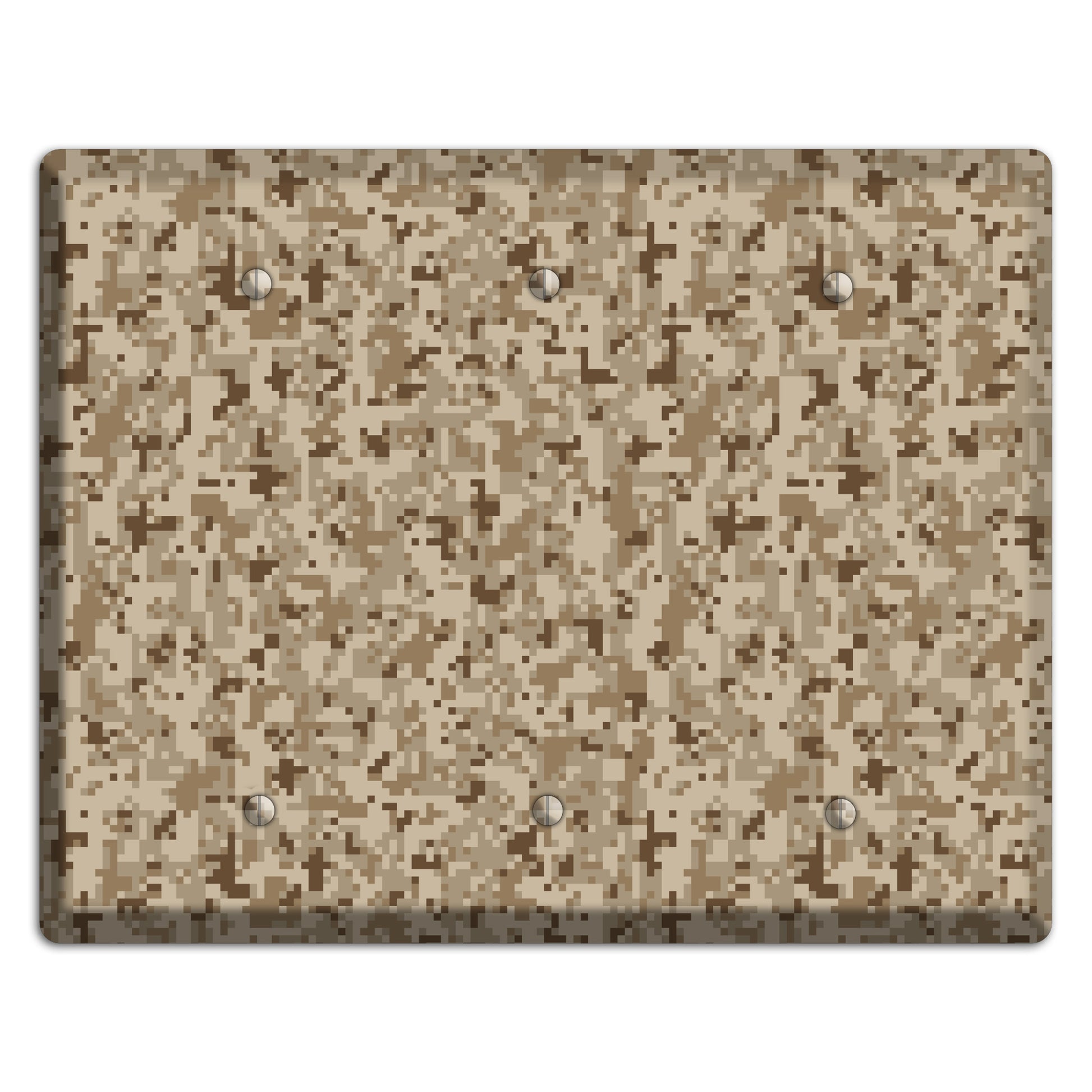 Desert Camo 3 Blank Wallplate