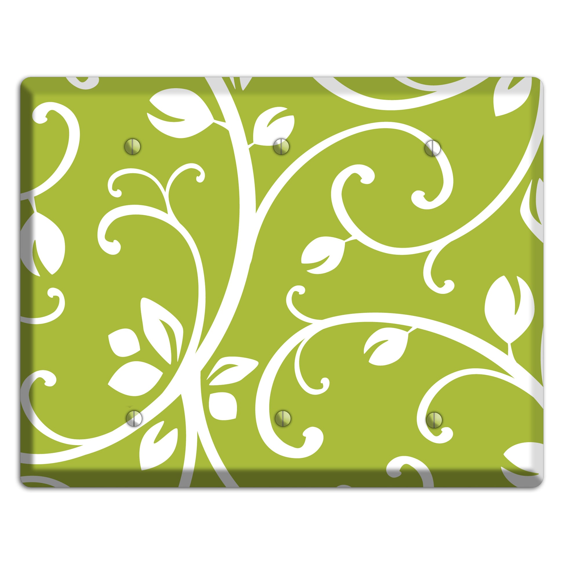 Green Bud Sprig 3 Blank Wallplate