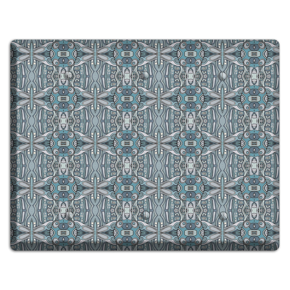Blue Tapestry 3 Blank Wallplate