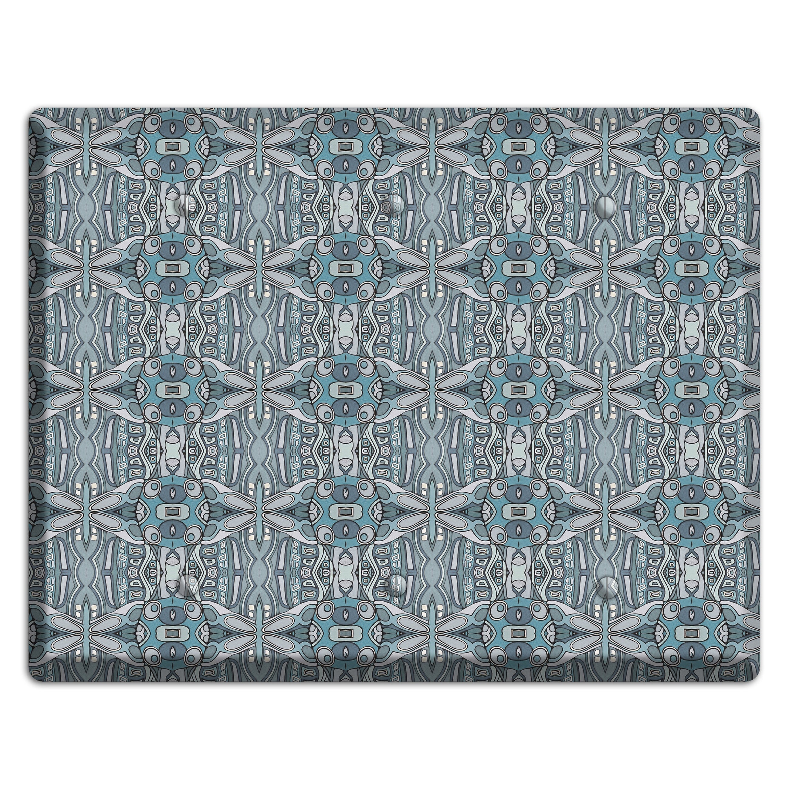 Blue Tapestry 3 Blank Wallplate