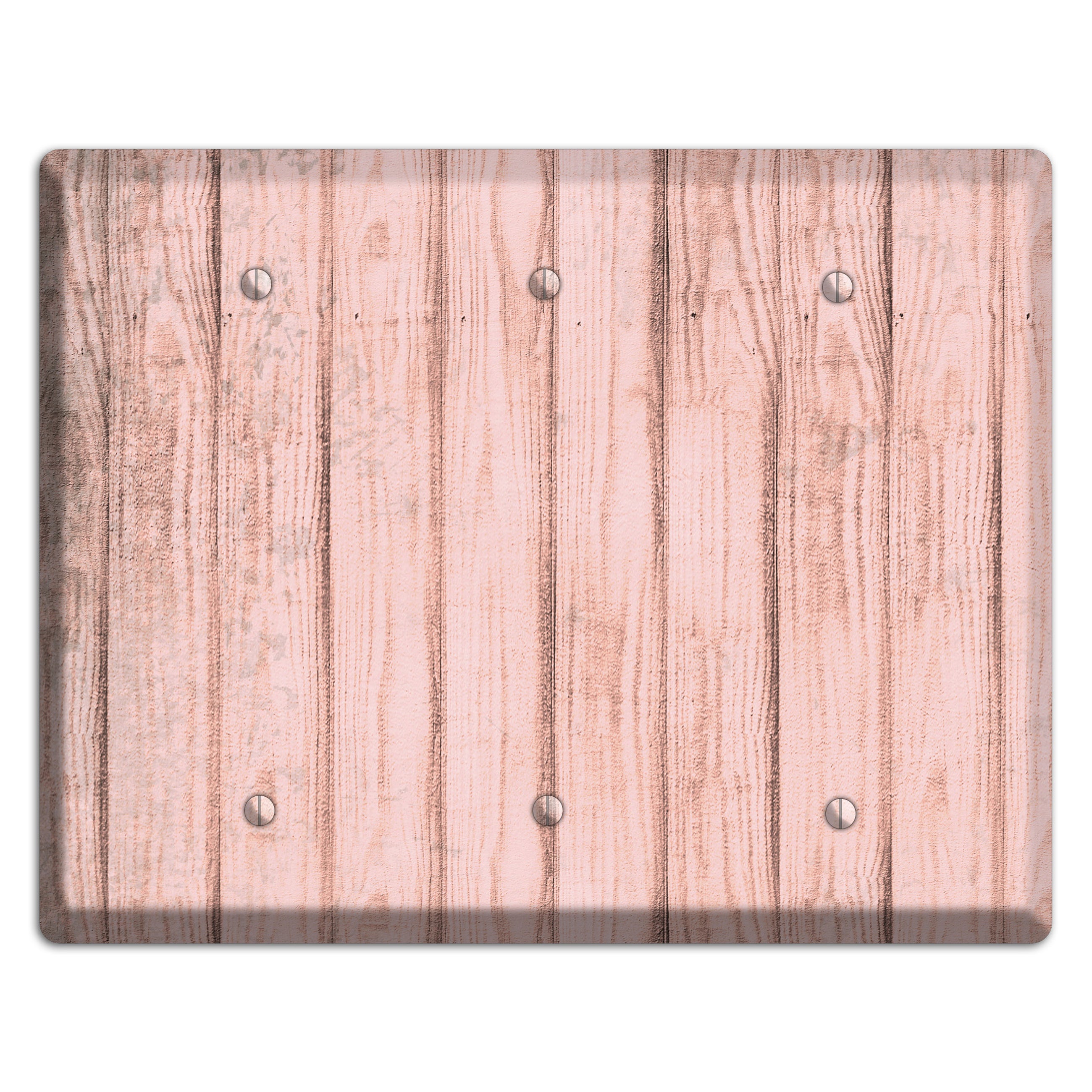 Beauty Bush Weathered Wood 3 Blank Wallplate