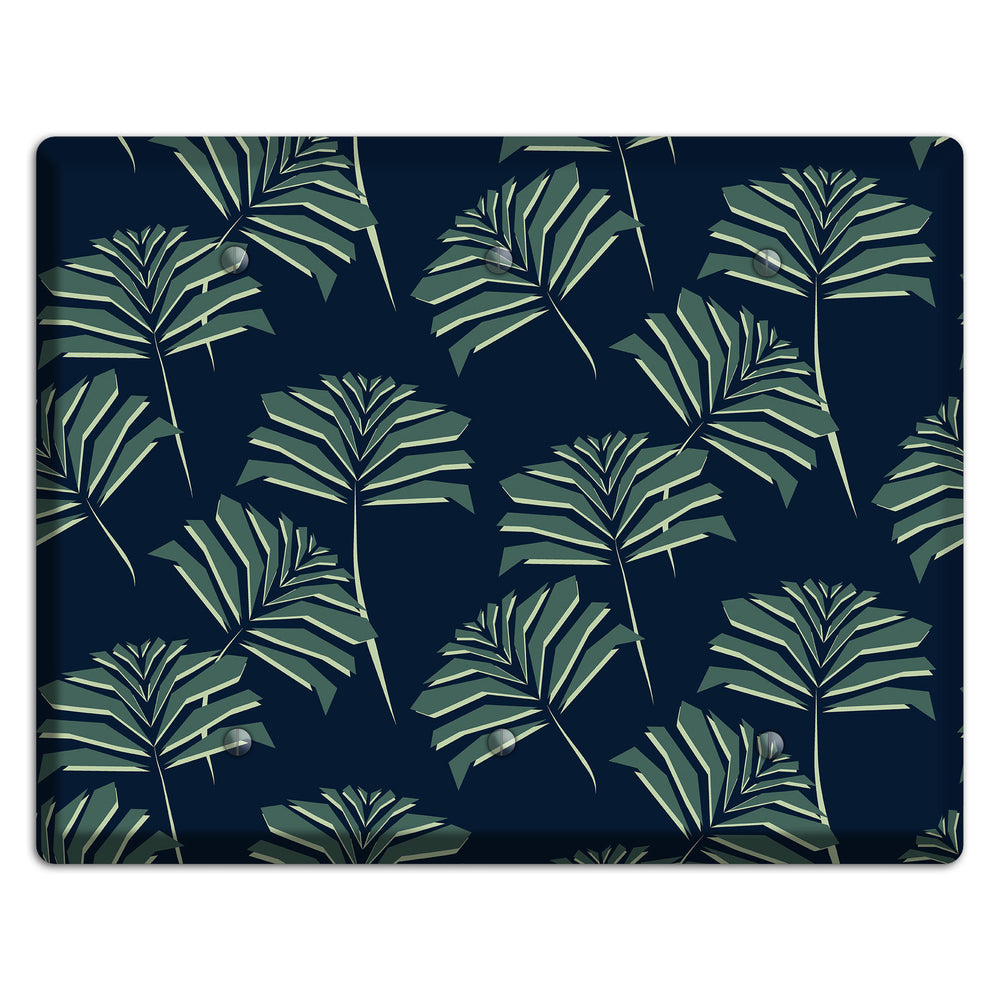 Leaves Style C 3 Blank Wallplate