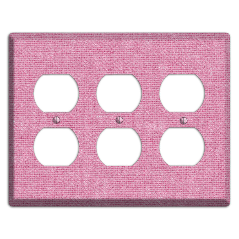 Gamboge Pink Texture 3 Duplex Wallplate