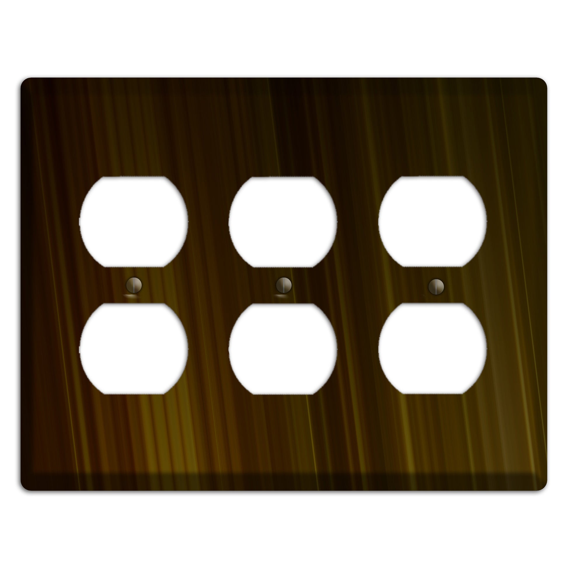 Brown Ray of Light 3 Duplex Wallplate