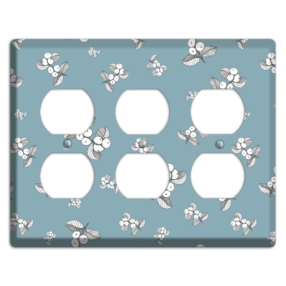 Wildlife Berry Bloom 3 Duplex Wallplate