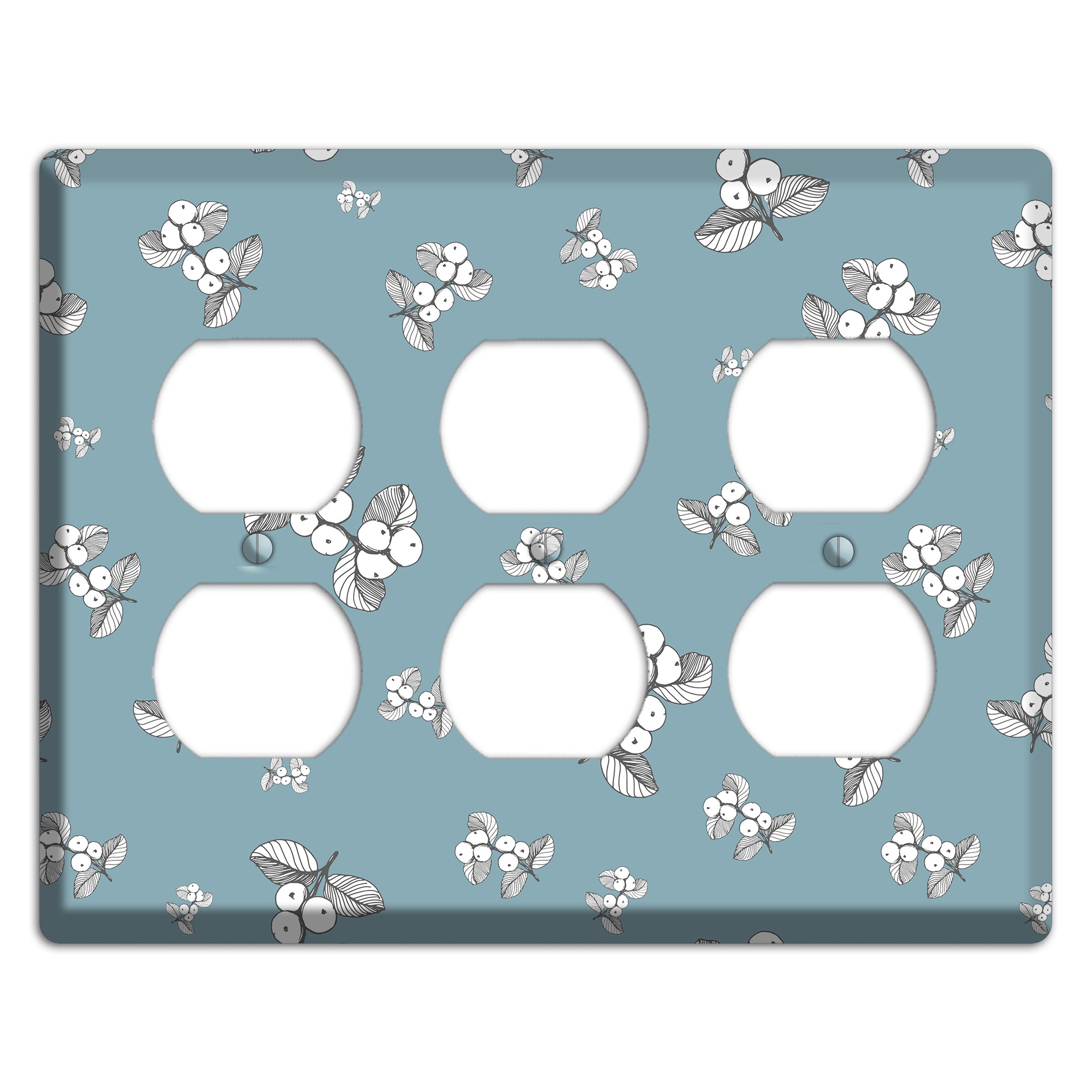 Wildlife Berry Bloom 3 Duplex Wallplate