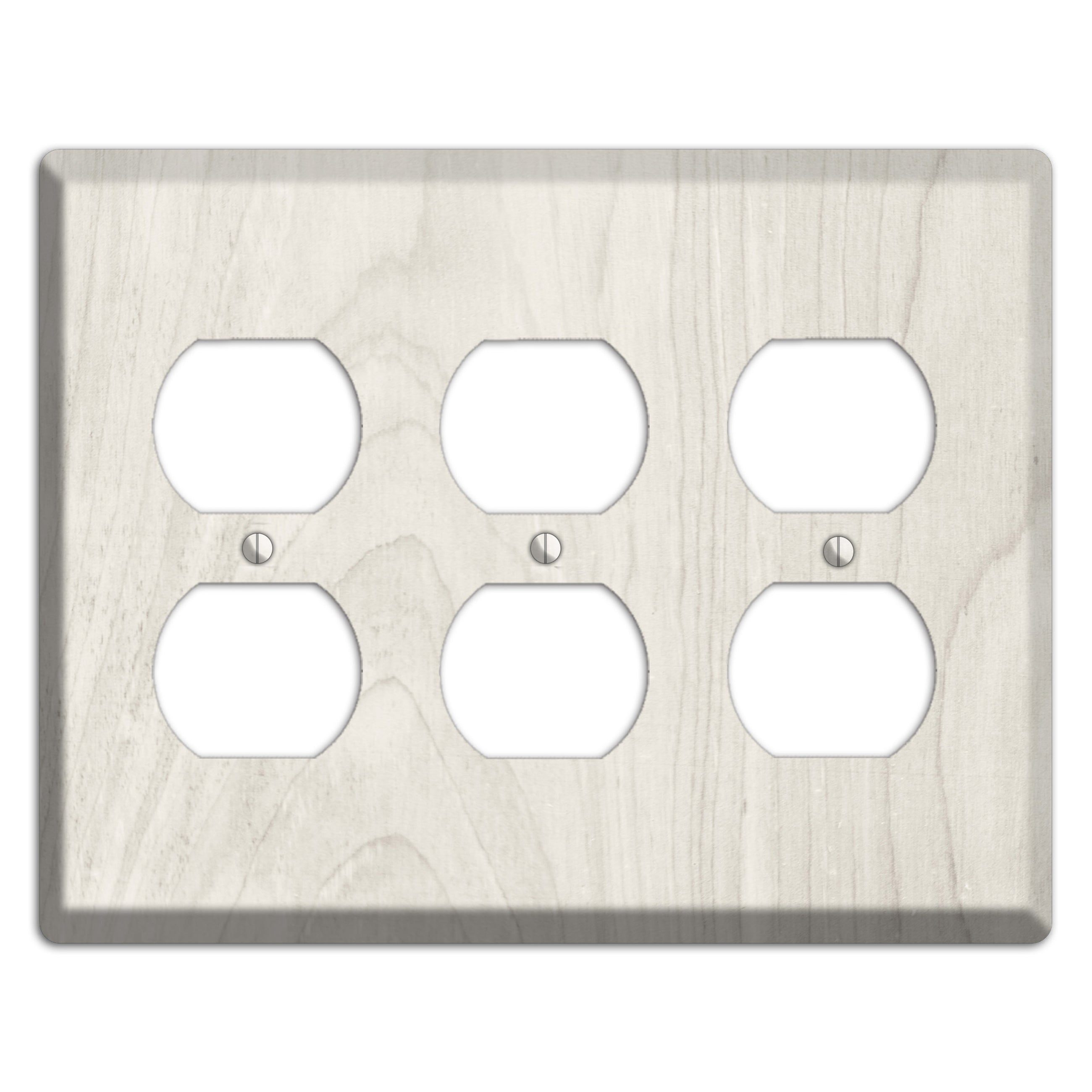 Pearl Bush Antique 3 Duplex Wallplate