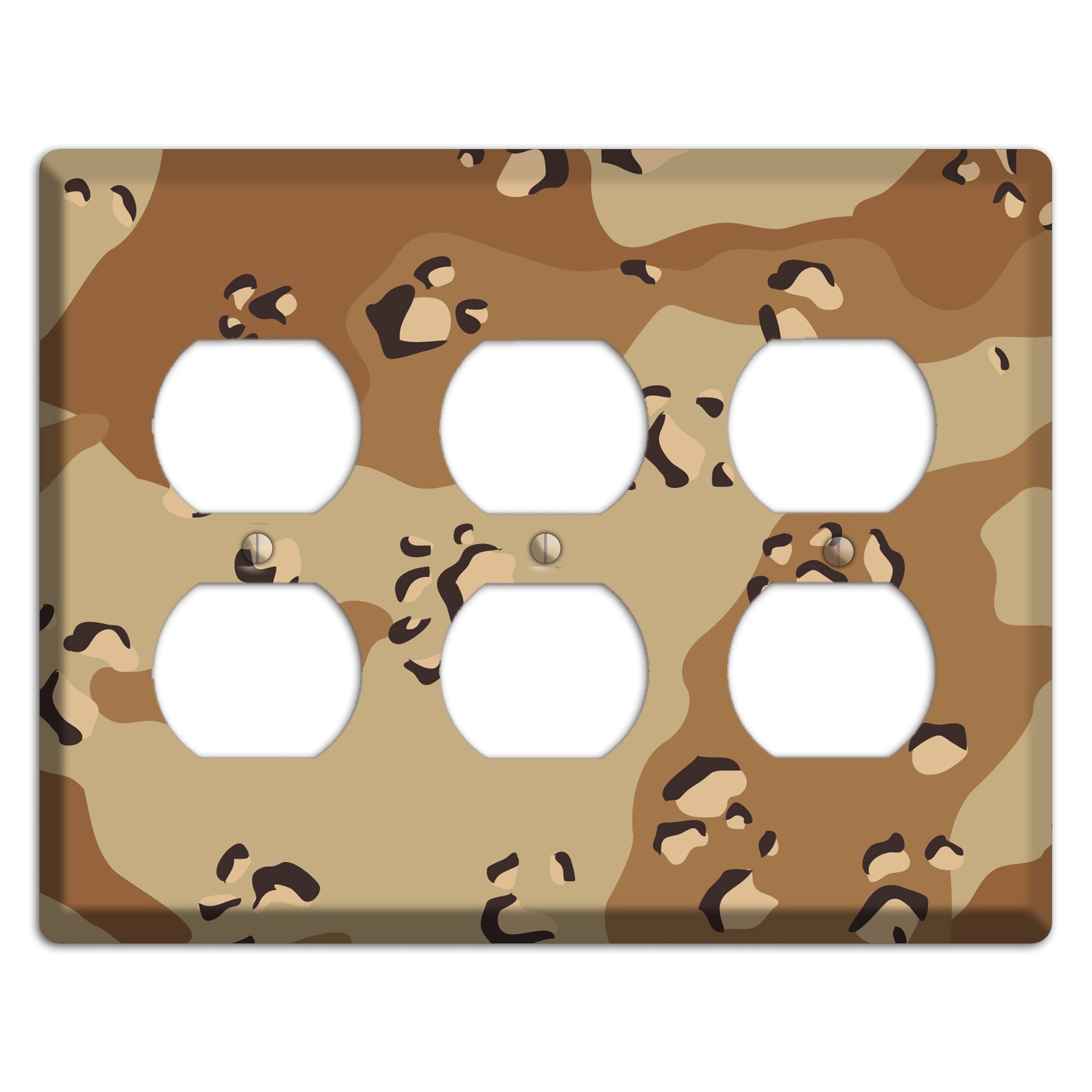 Desert Camo 3 Duplex Wallplate