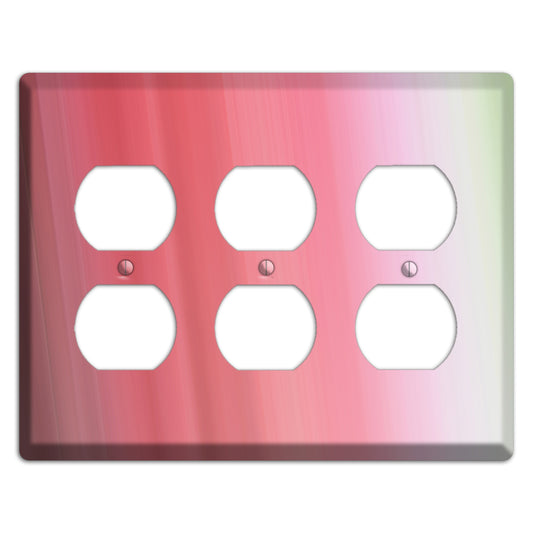 Coral Pink Ray of Light 3 Duplex Wallplate