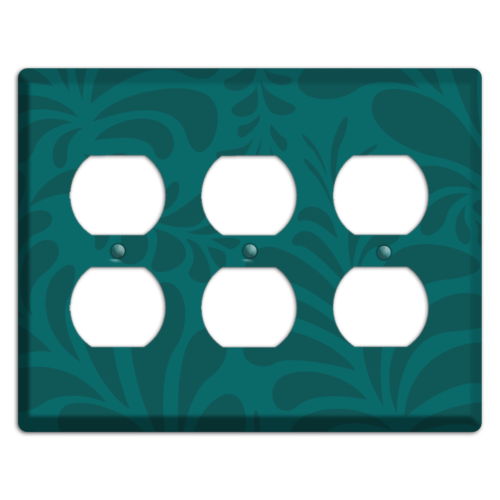 Jade Herati 3 Duplex Wallplate