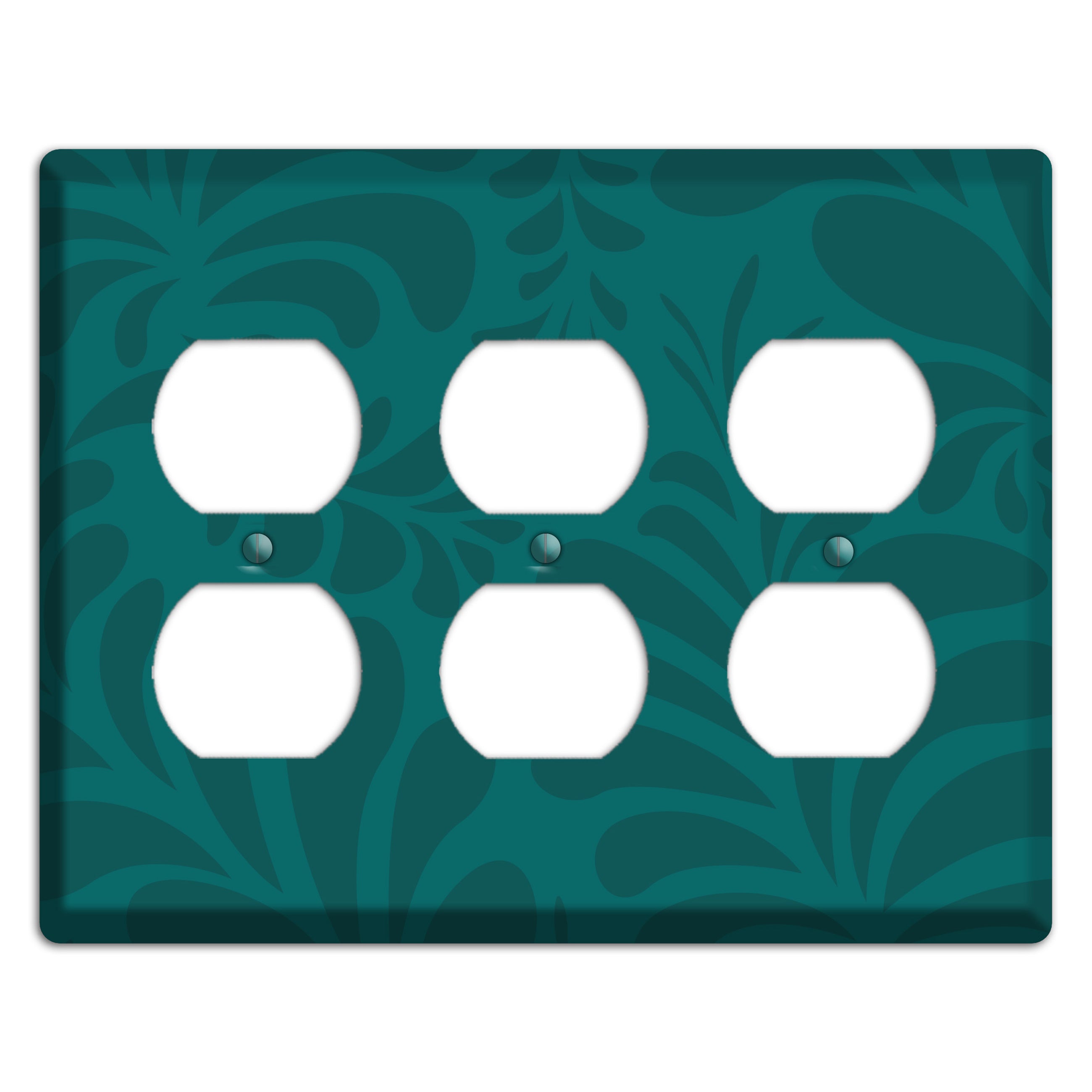 Jade Herati 3 Duplex Wallplate