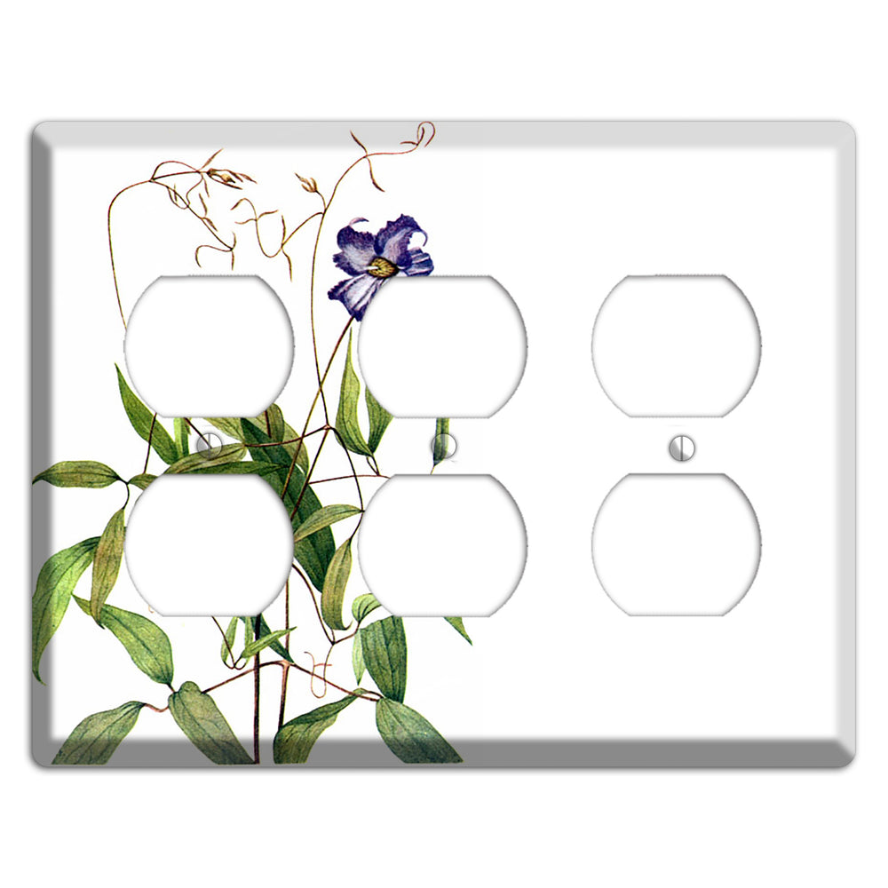 Clematis Crispa 3 Duplex Wallplate