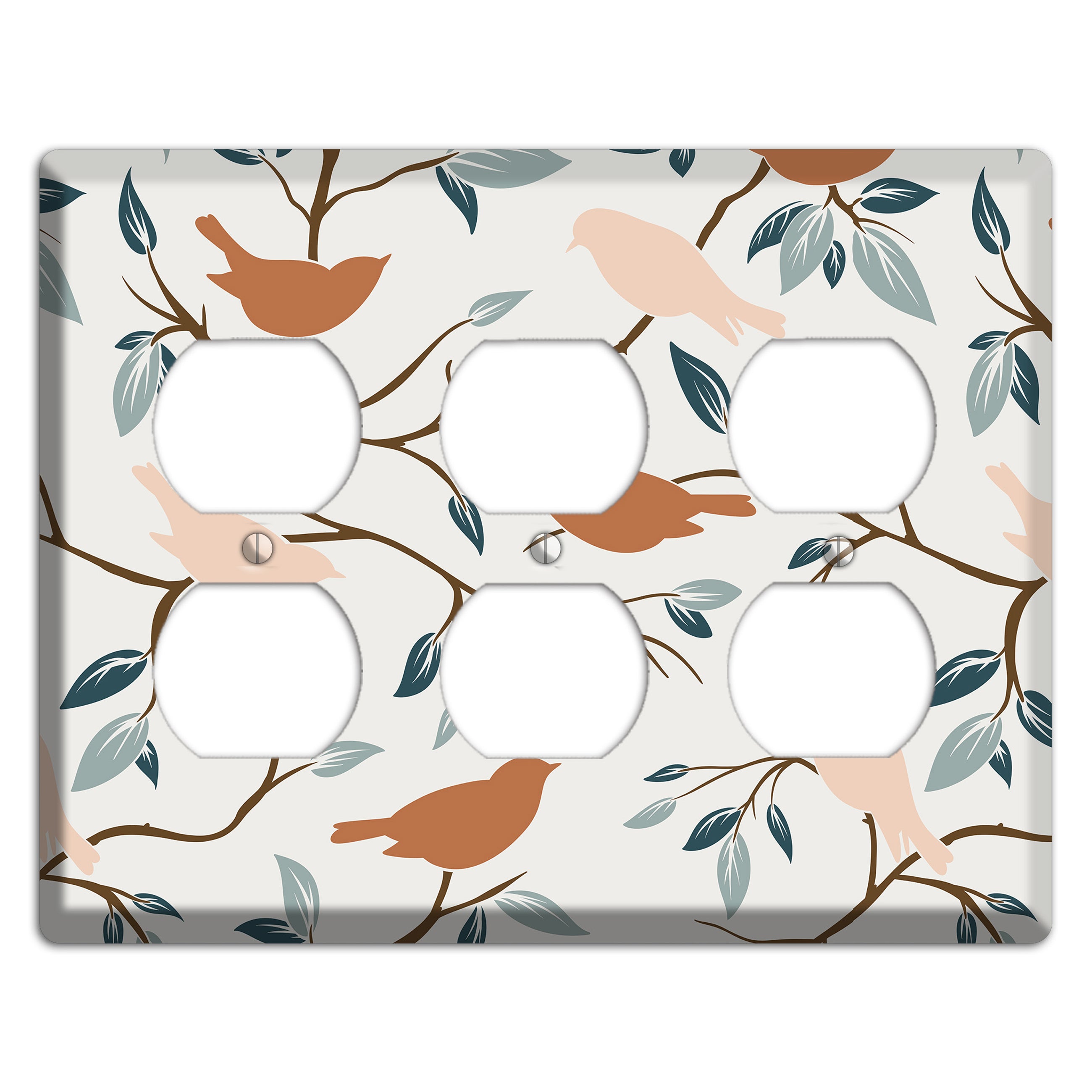 Bird Branch 1 3 Duplex Wallplate