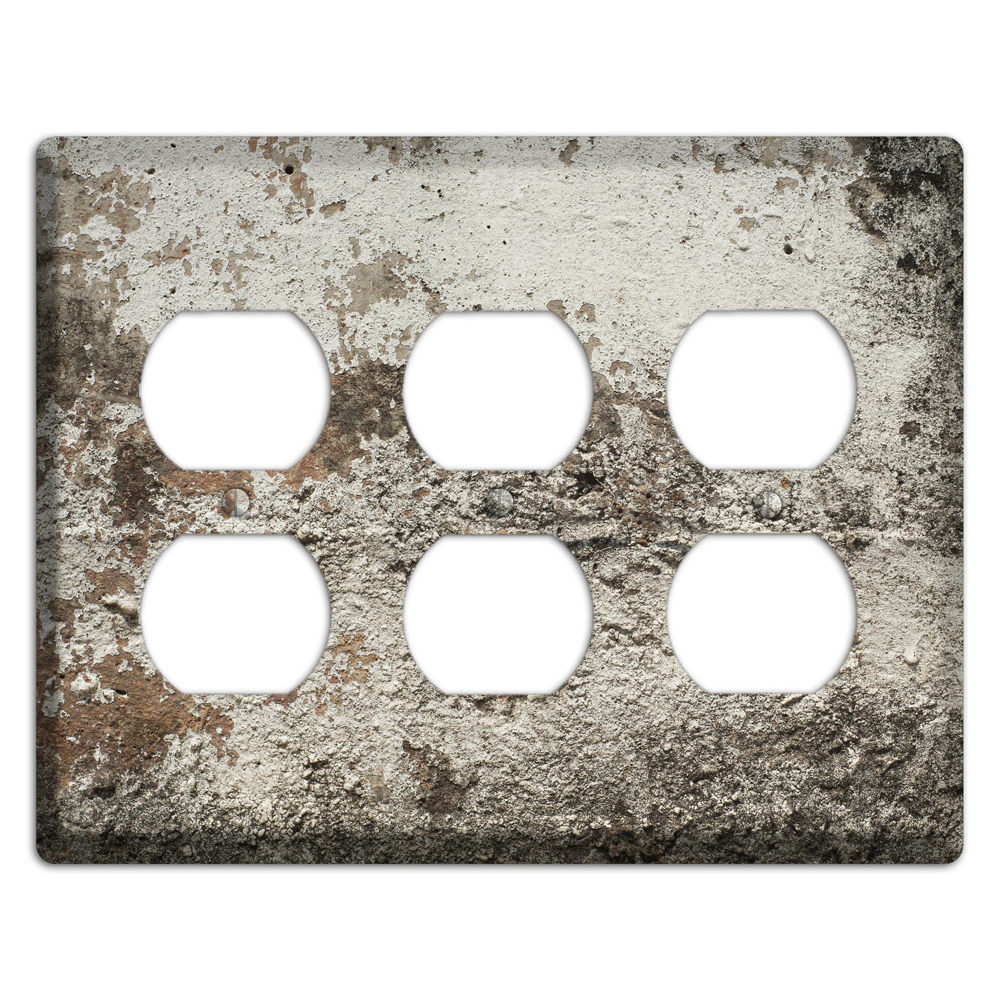 Old Concrete 12 3 Duplex Wallplate