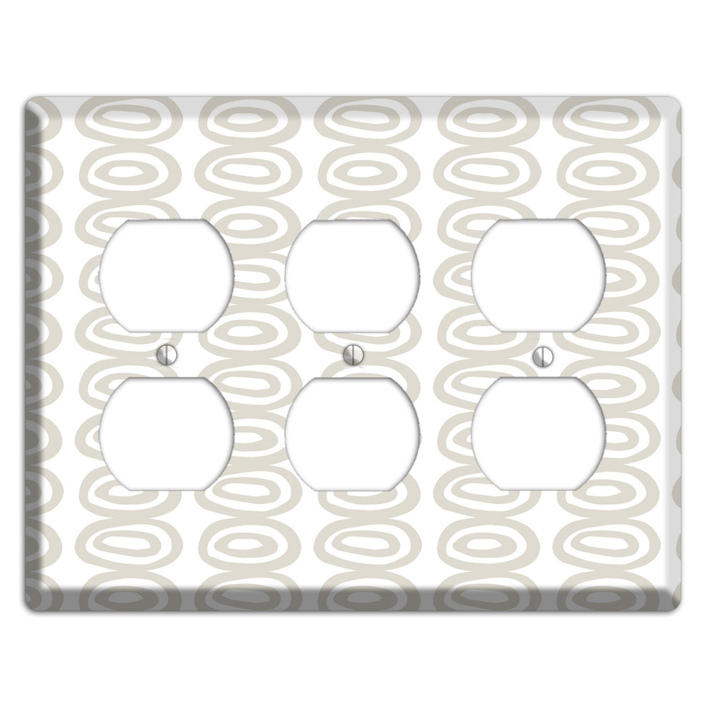Simple Scandanavian Style S 3 Duplex Wallplate
