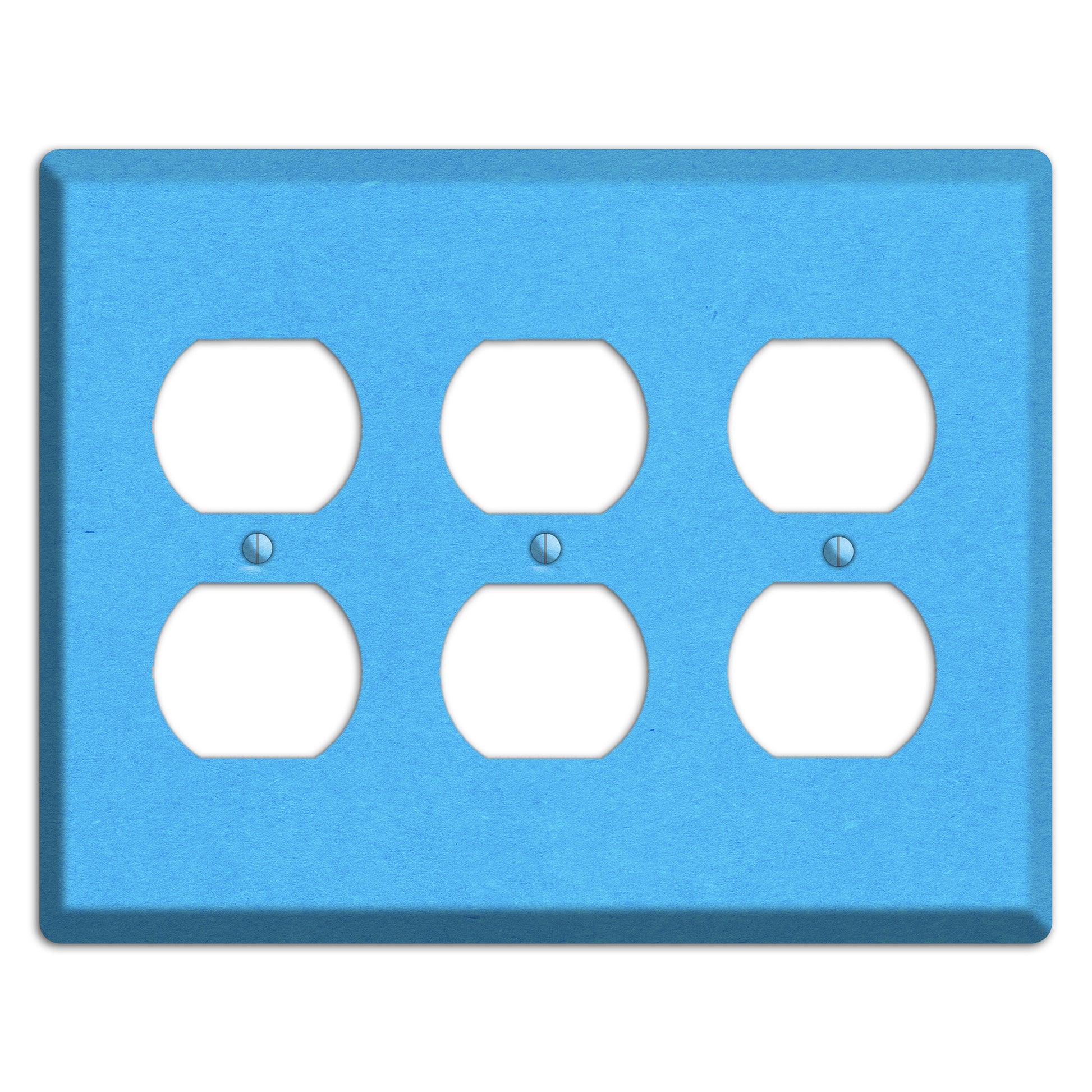 Maya Blue Kraft 3 Duplex Wallplate