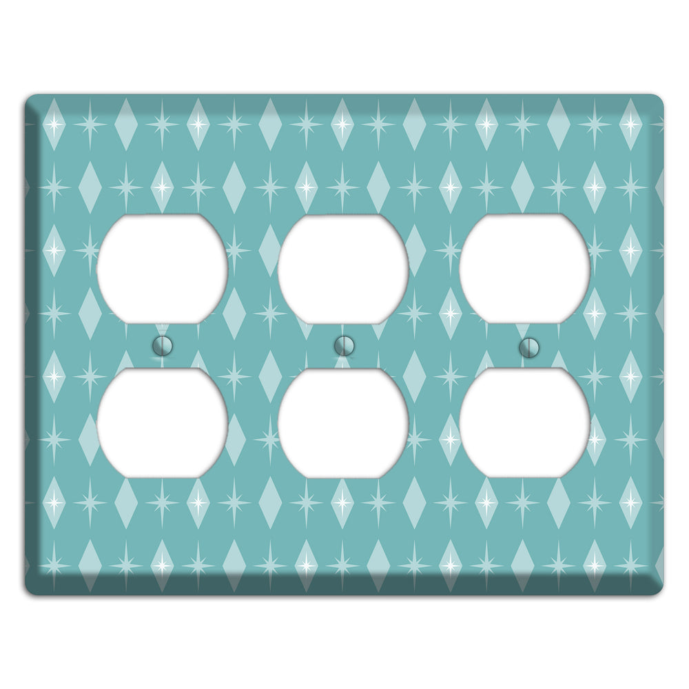 Blue Diamon 3 Duplex Wallplate