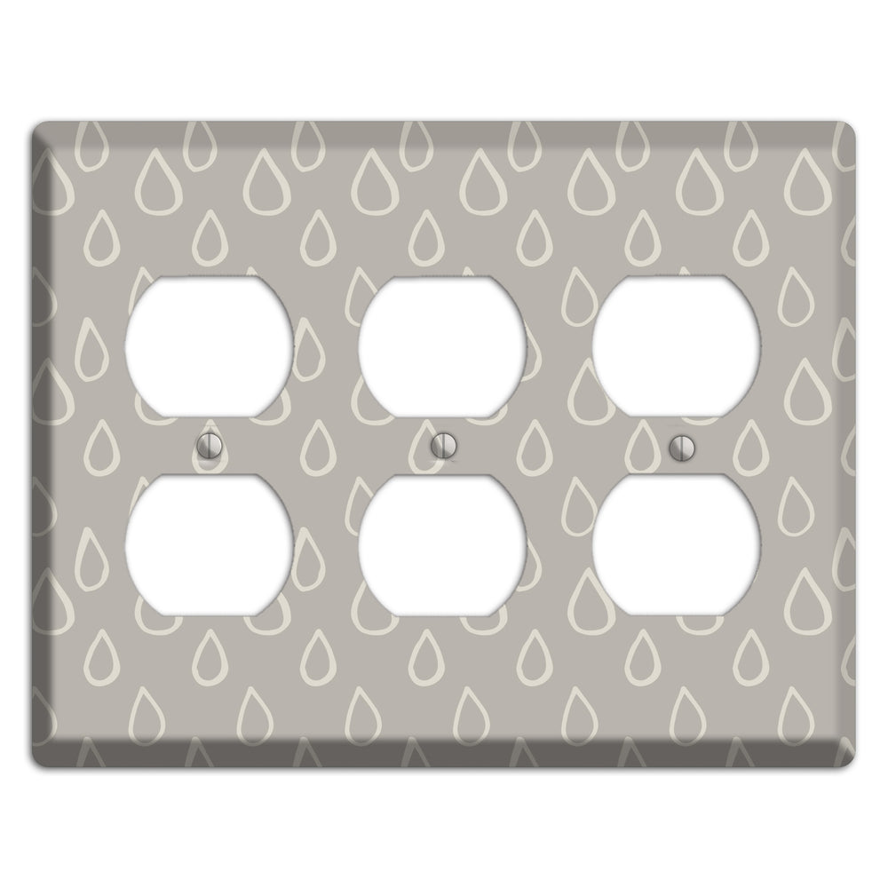 Simple Scandanavian Style N 3 Duplex Wallplate