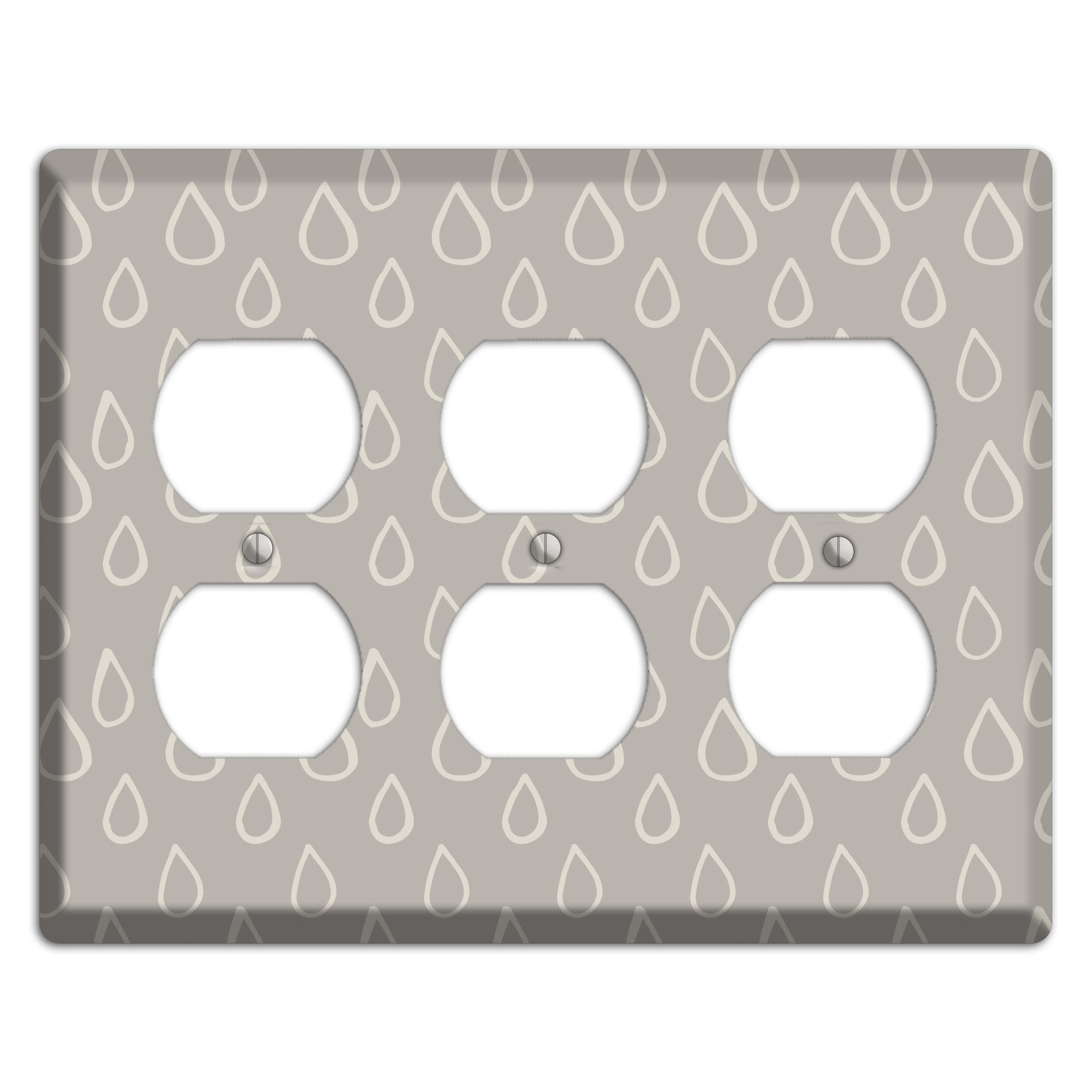 Simple Scandanavian Style N 3 Duplex Wallplate