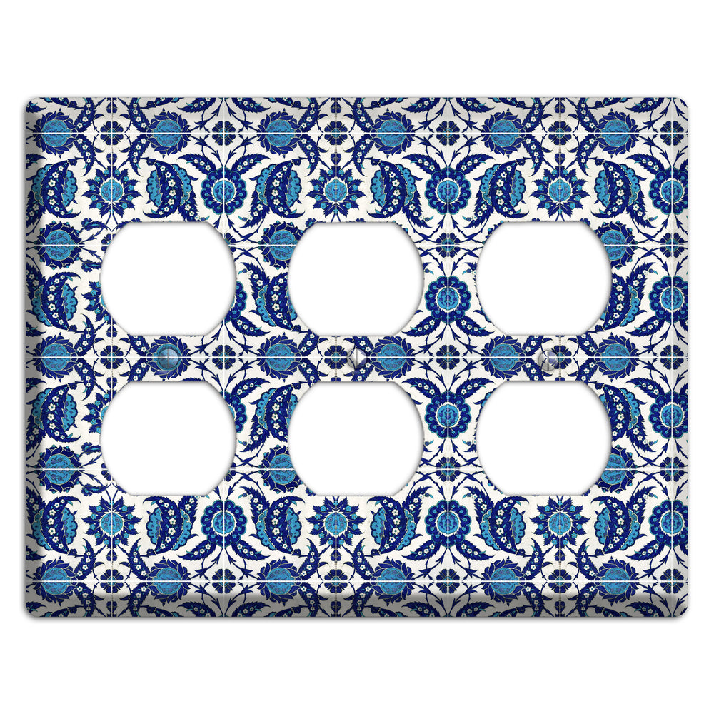 Ornate Paisley Tile 3 Duplex Wallplate