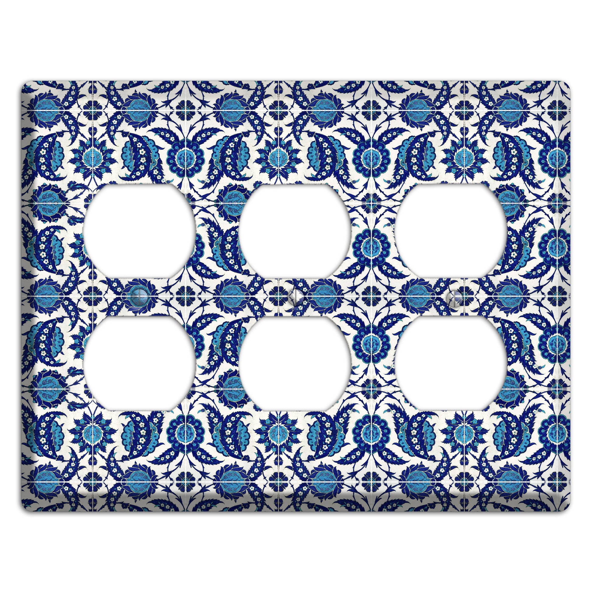 Ornate Paisley Tile 3 Duplex Wallplate